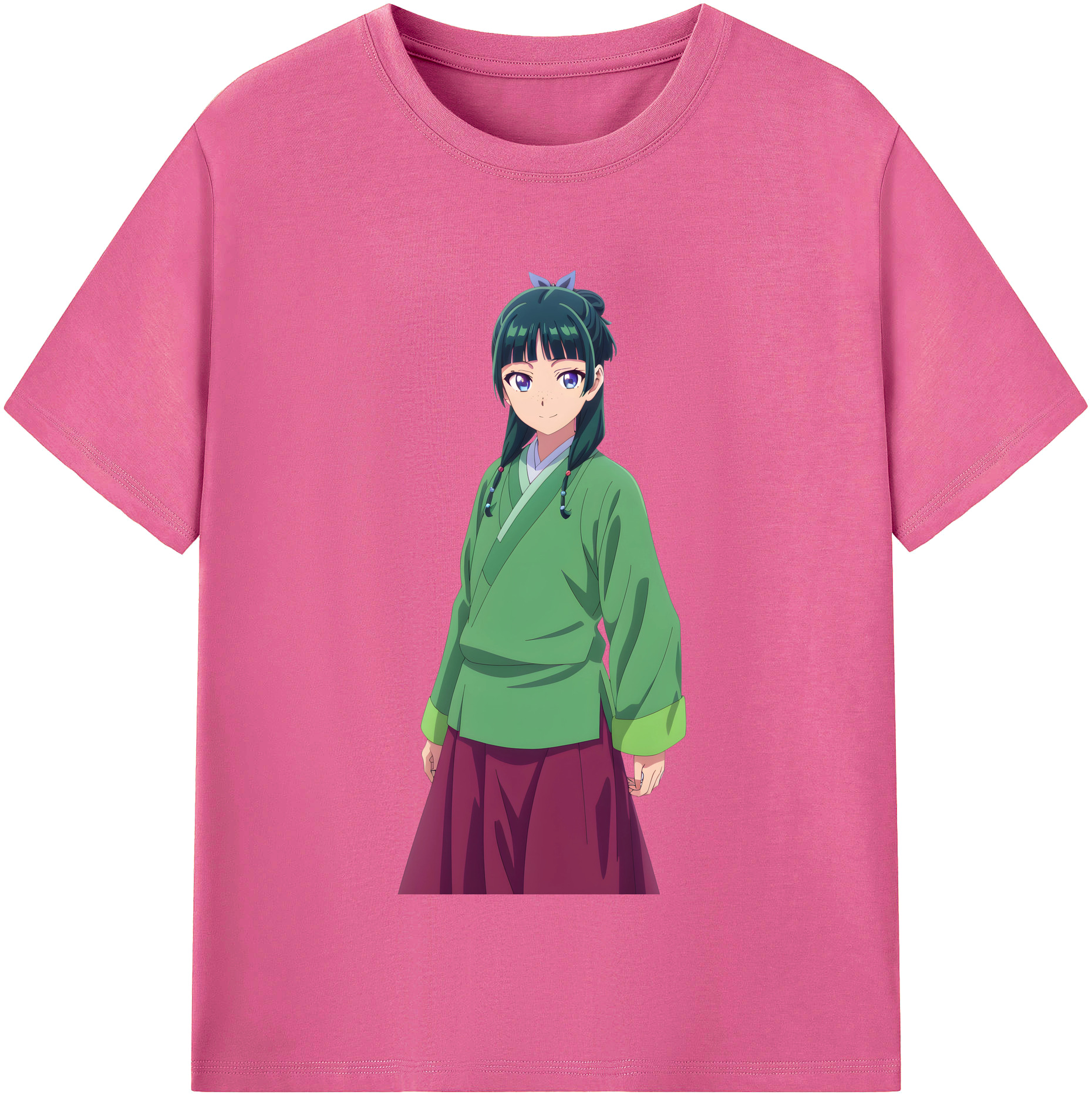 （画像用） 薬屋のひとりごと The Apothecary Diaries レディースカジュアルプリントTシャツ（綿100％）