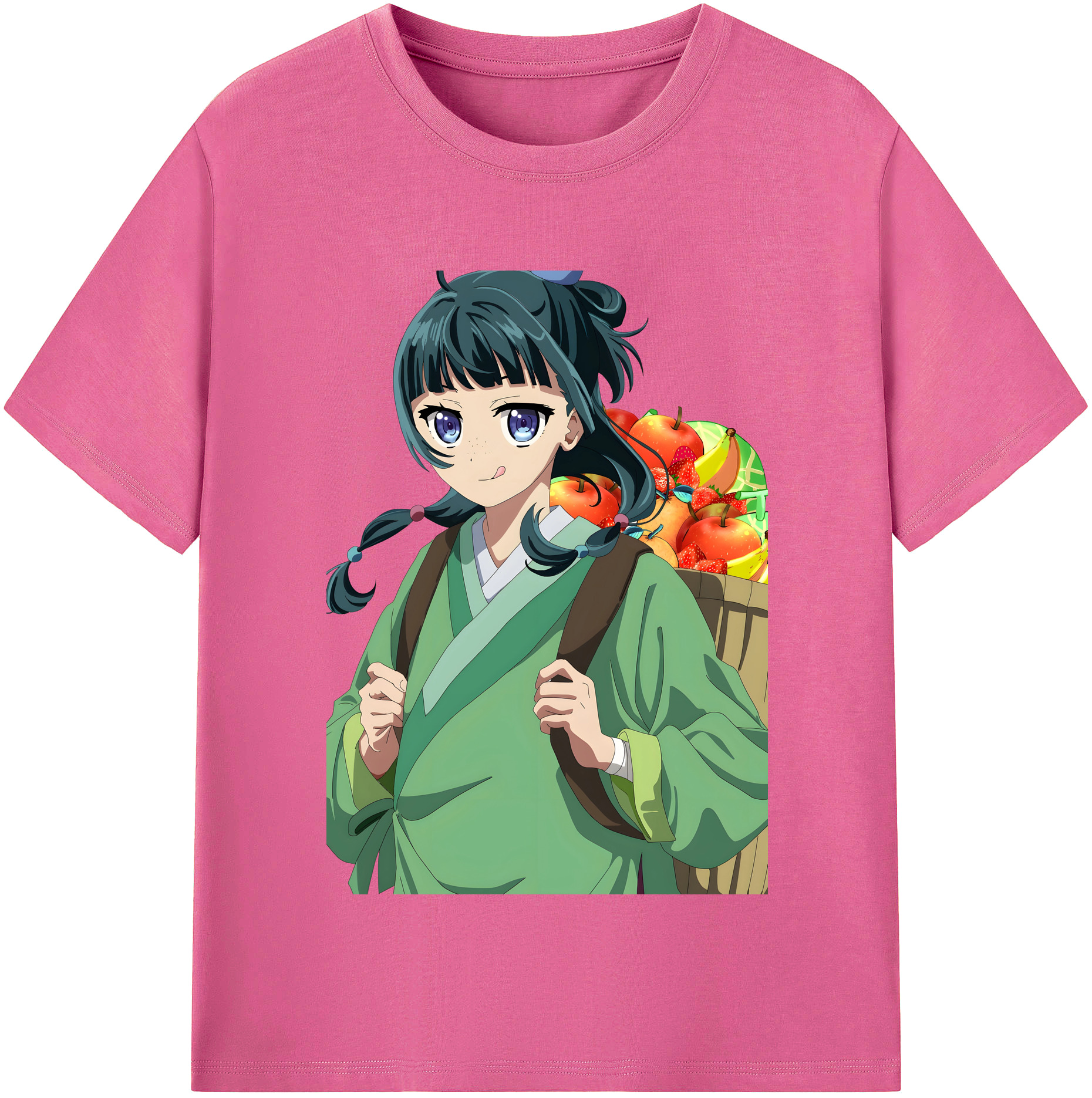 （画像用） 薬屋のひとりごと The Apothecary Diaries レディースカジュアルプリントTシャツ（綿100％）