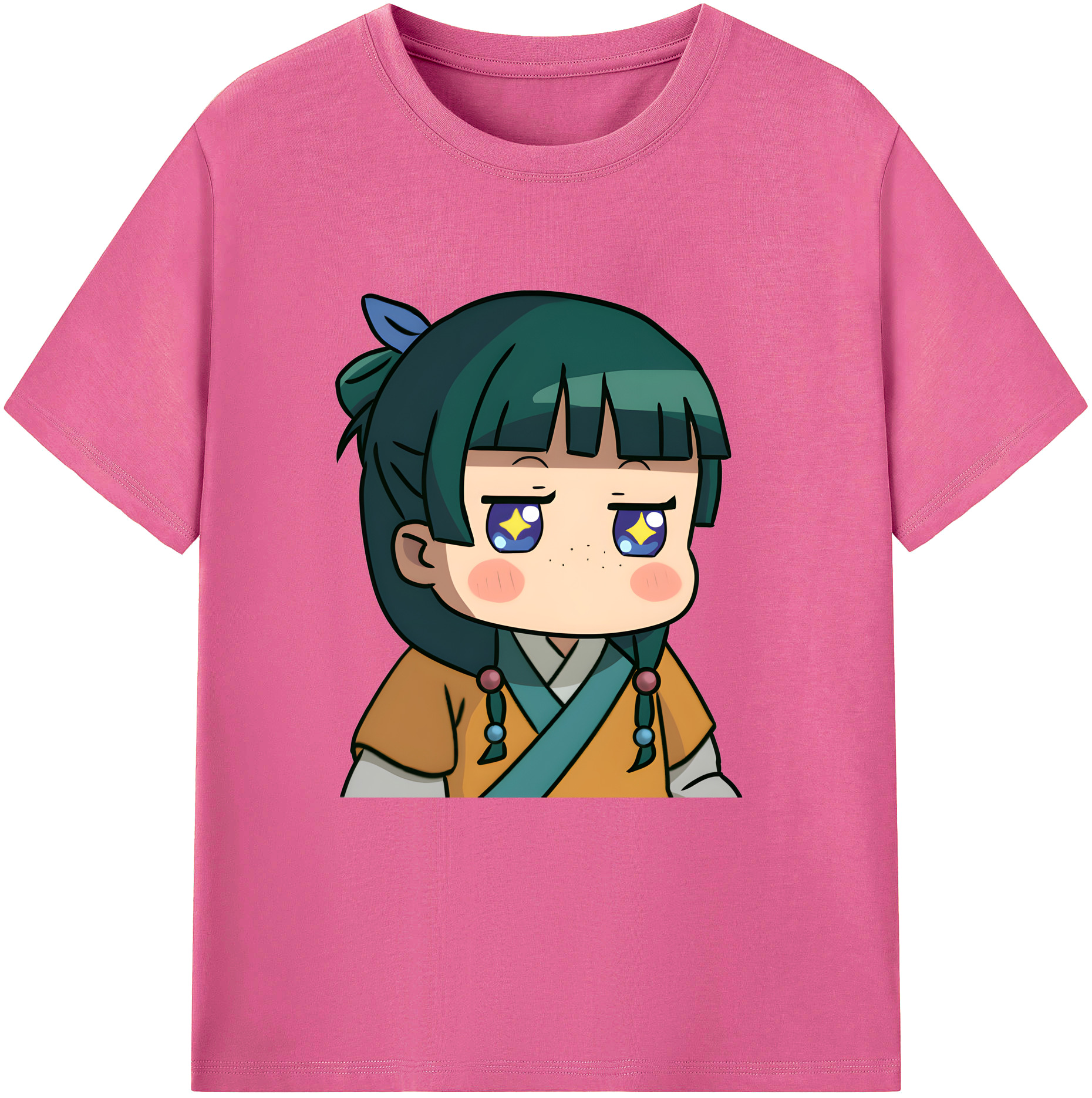 （画像用） 薬屋のひとりごと The Apothecary Diaries レディースカジュアルプリントTシャツ（綿100％）