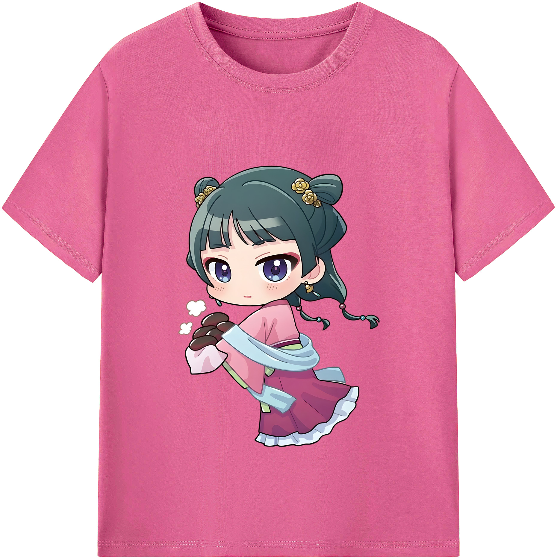 （画像用） 薬屋のひとりごと The Apothecary Diaries レディースカジュアルプリントTシャツ（綿100％）