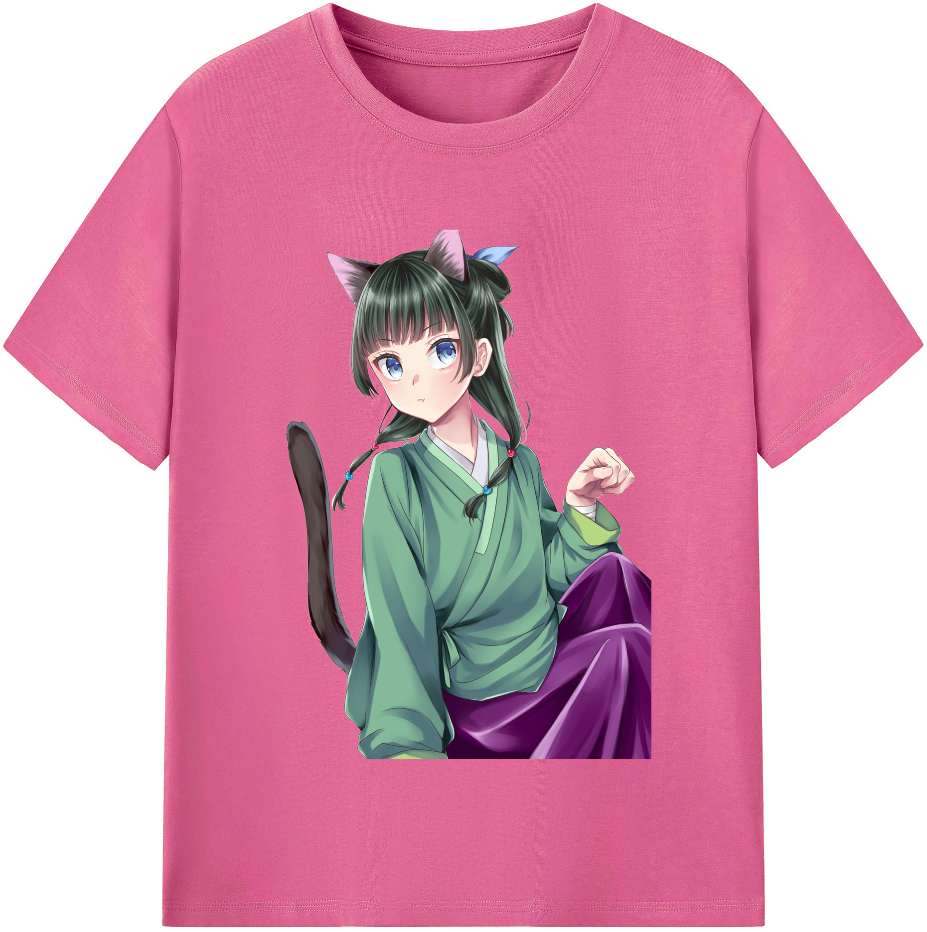 （画像用） 薬屋のひとりごと The Apothecary Diaries レディースカジュアルプリントTシャツ（綿100％）