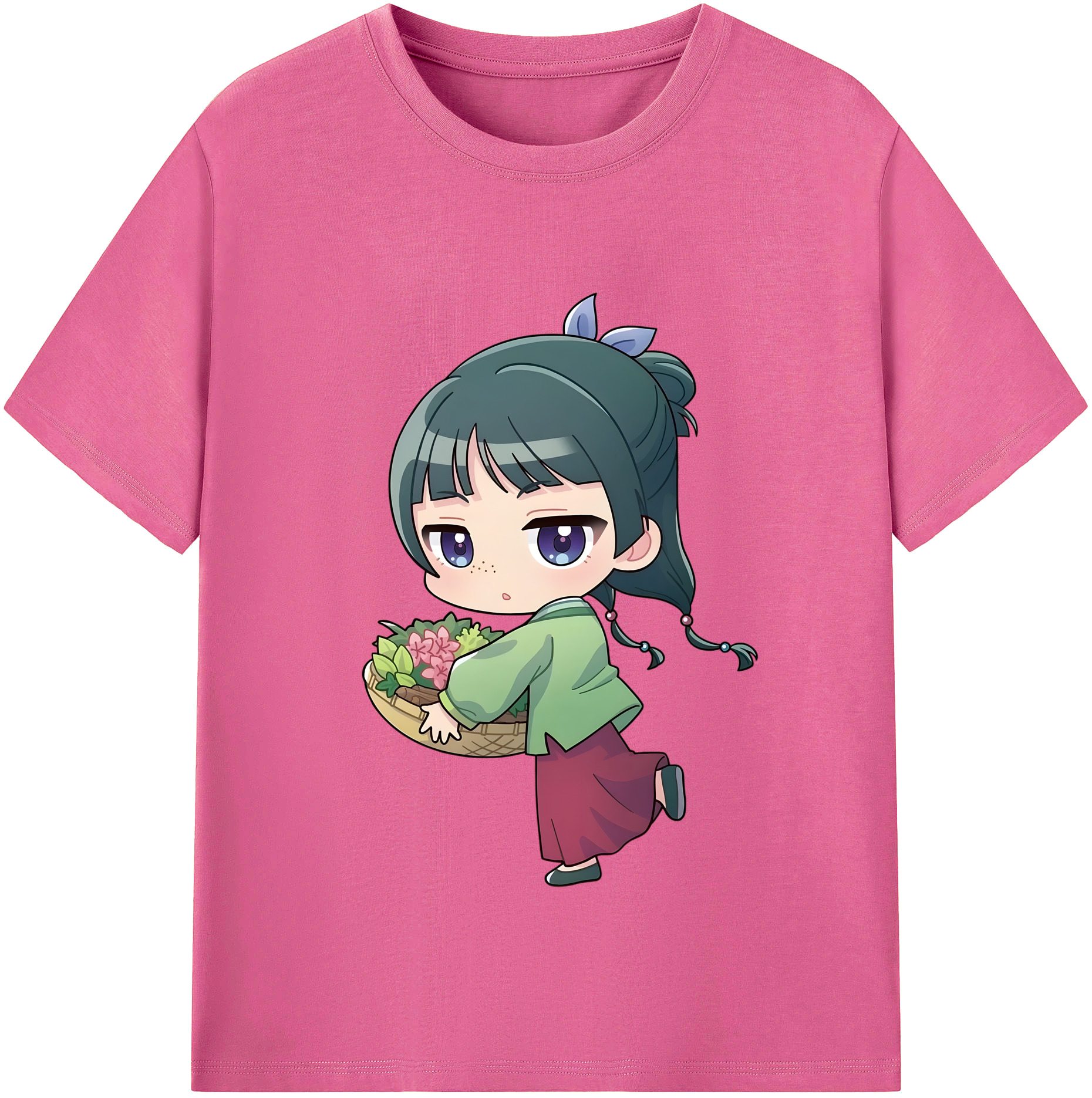 （画像用） 薬屋のひとりごと The Apothecary Diaries レディースカジュアルプリントTシャツ（綿100％）