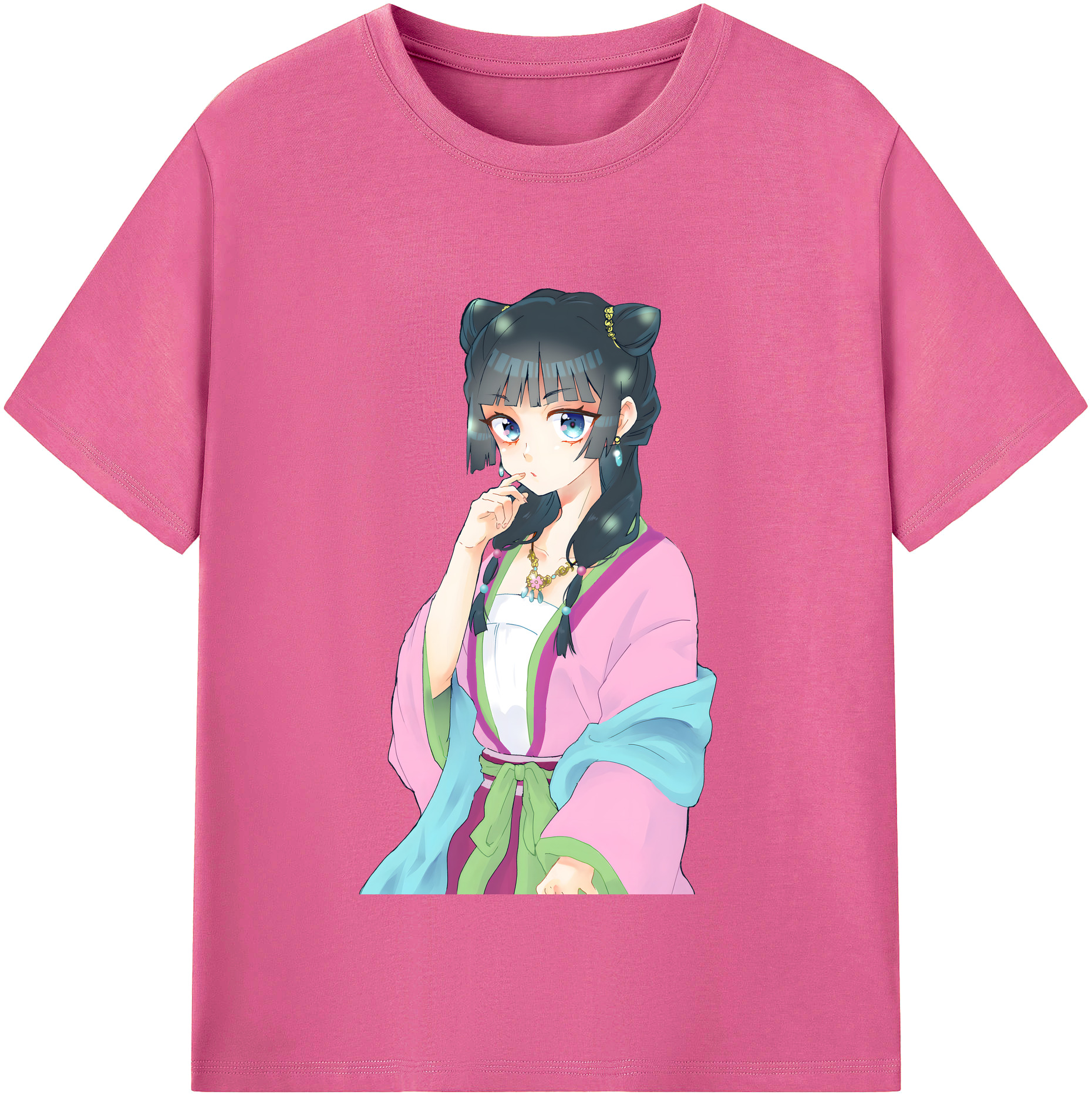 （画像用） 薬屋のひとりごと The Apothecary Diaries レディースカジュアルプリントTシャツ（綿100％）