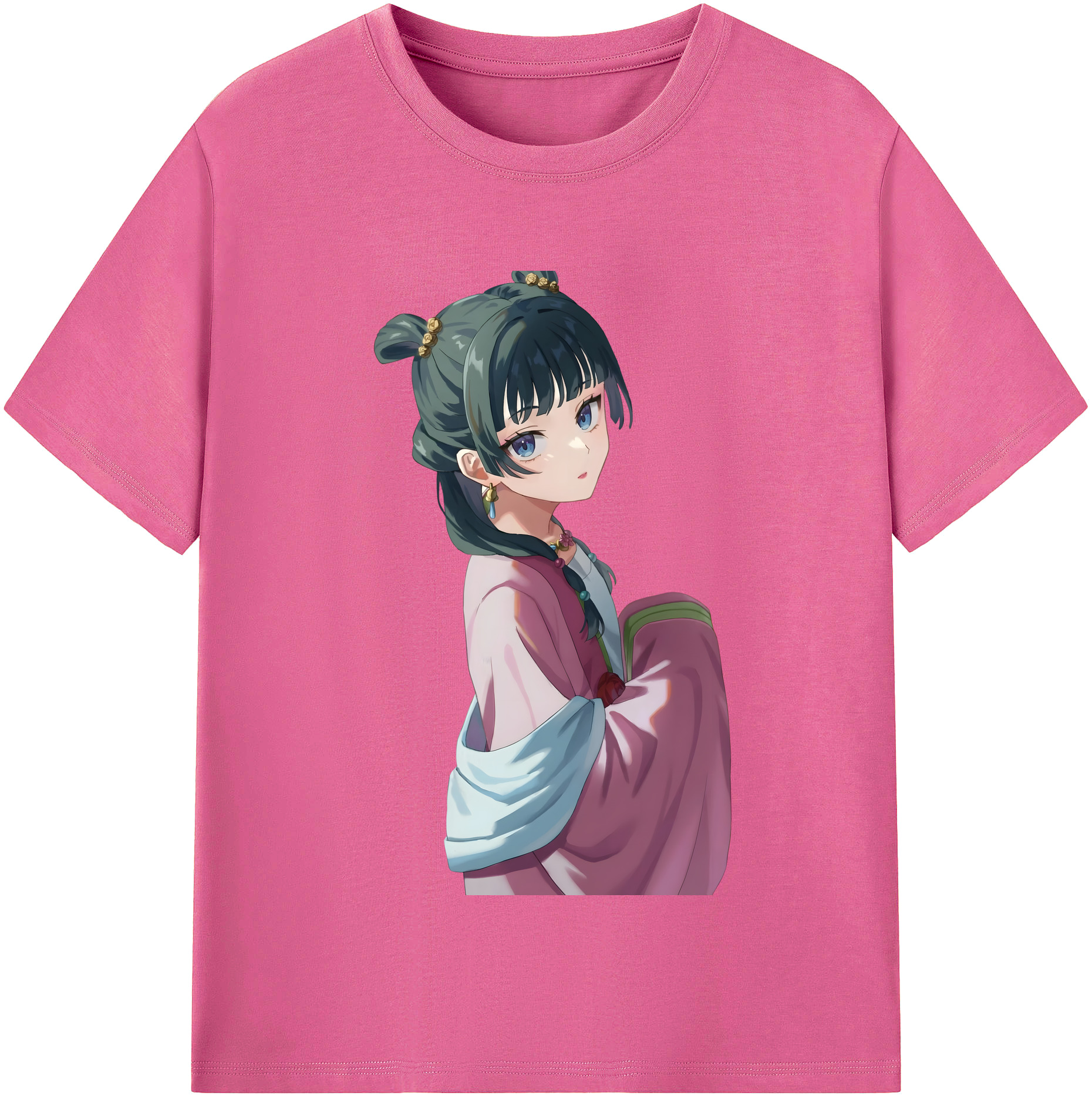 （画像用） 薬屋のひとりごと The Apothecary Diaries レディースカジュアルプリントTシャツ（綿100％）