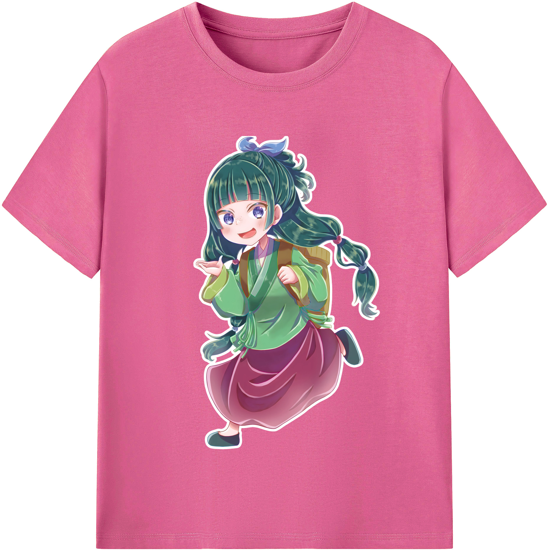 （画像用） 薬屋のひとりごと The Apothecary Diaries レディースカジュアルプリントTシャツ（綿100％）