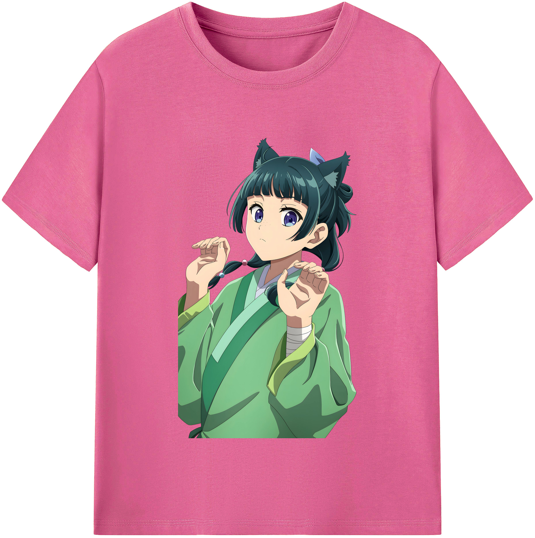 （画像用） 薬屋のひとりごと The Apothecary Diaries レディースカジュアルプリントTシャツ（綿100％）