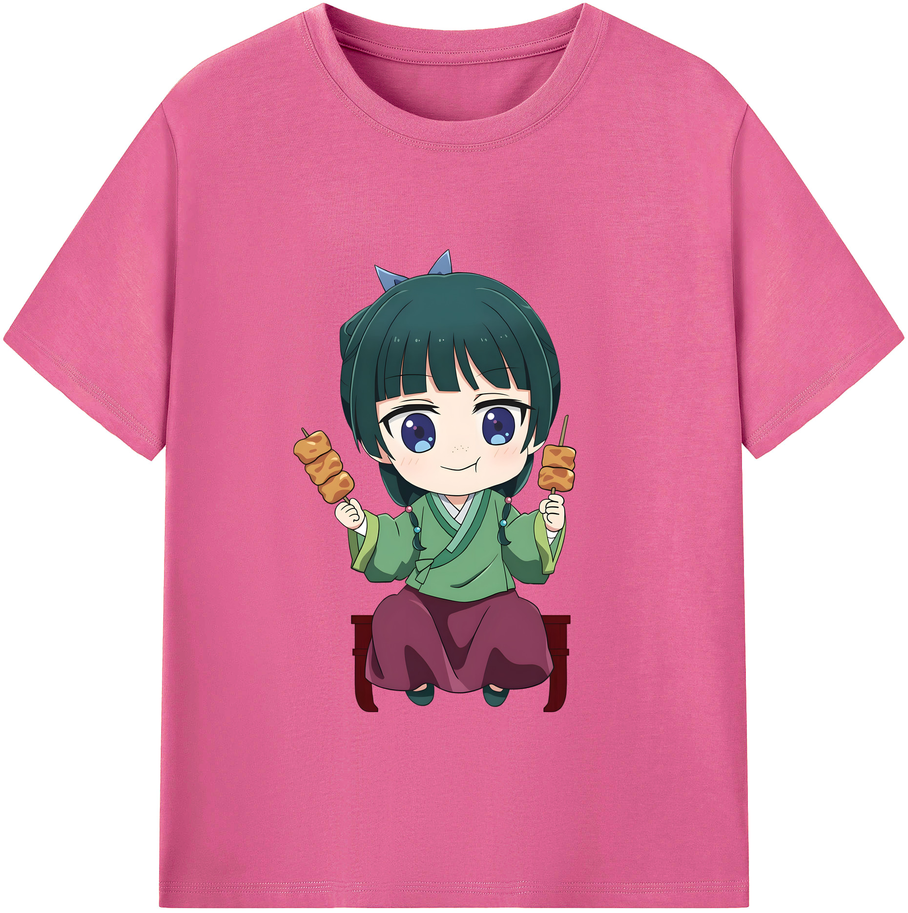 （画像用） 薬屋のひとりごと The Apothecary Diaries レディースカジュアルプリントTシャツ（綿100％）