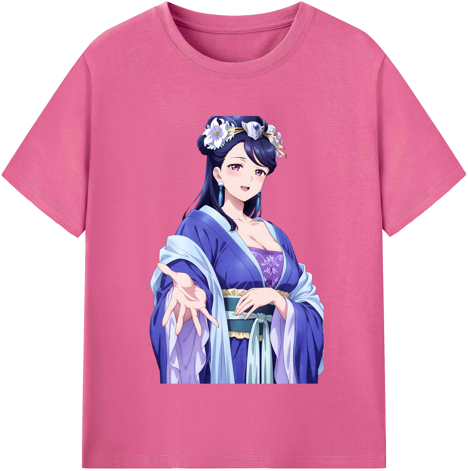 （画像用） 薬屋のひとりごと The Apothecary Diaries レディースカジュアルプリントTシャツ（綿100％）