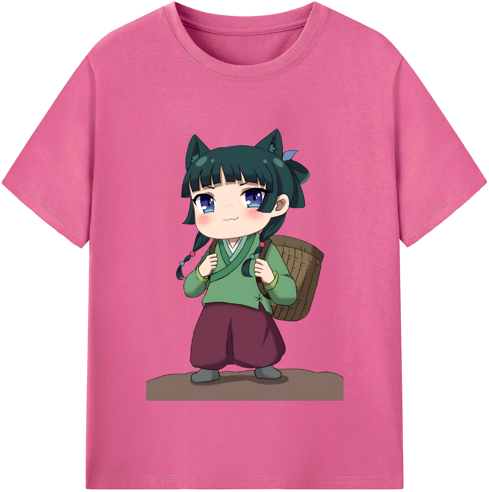（画像用） 薬屋のひとりごと The Apothecary Diaries レディースカジュアルプリントTシャツ（綿100％）