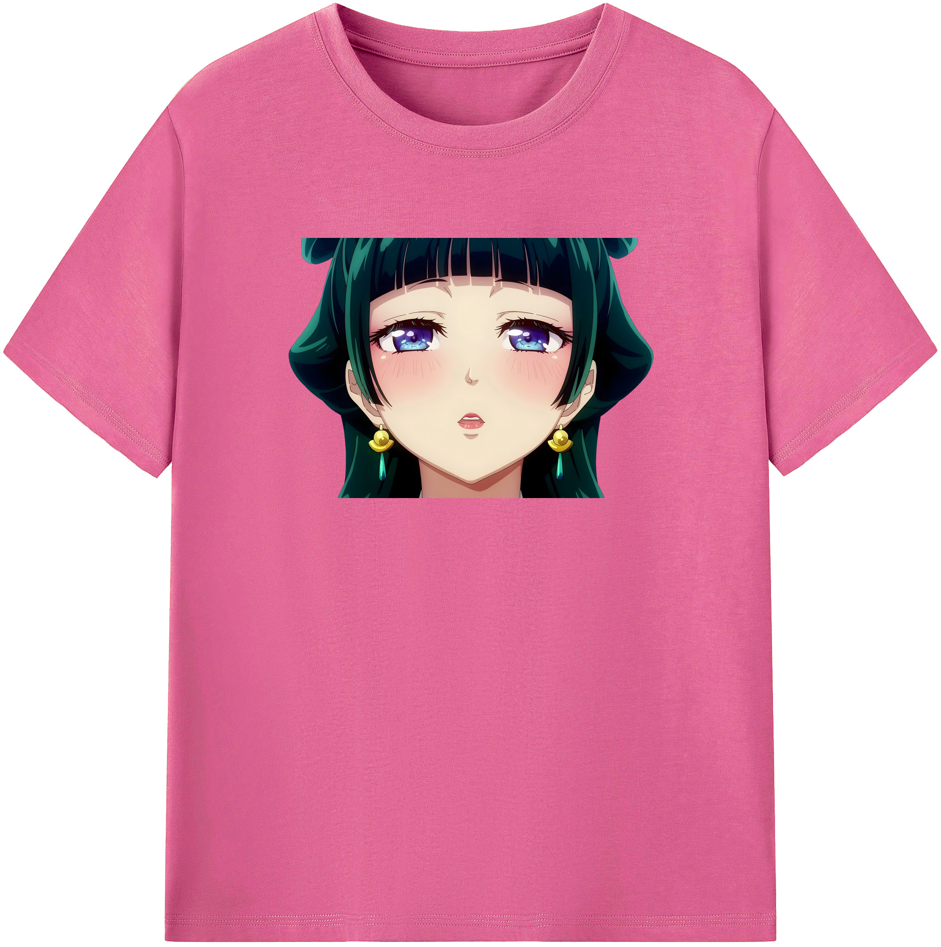 （画像用） 薬屋のひとりごと The Apothecary Diaries レディースカジュアルプリントTシャツ（綿100％）