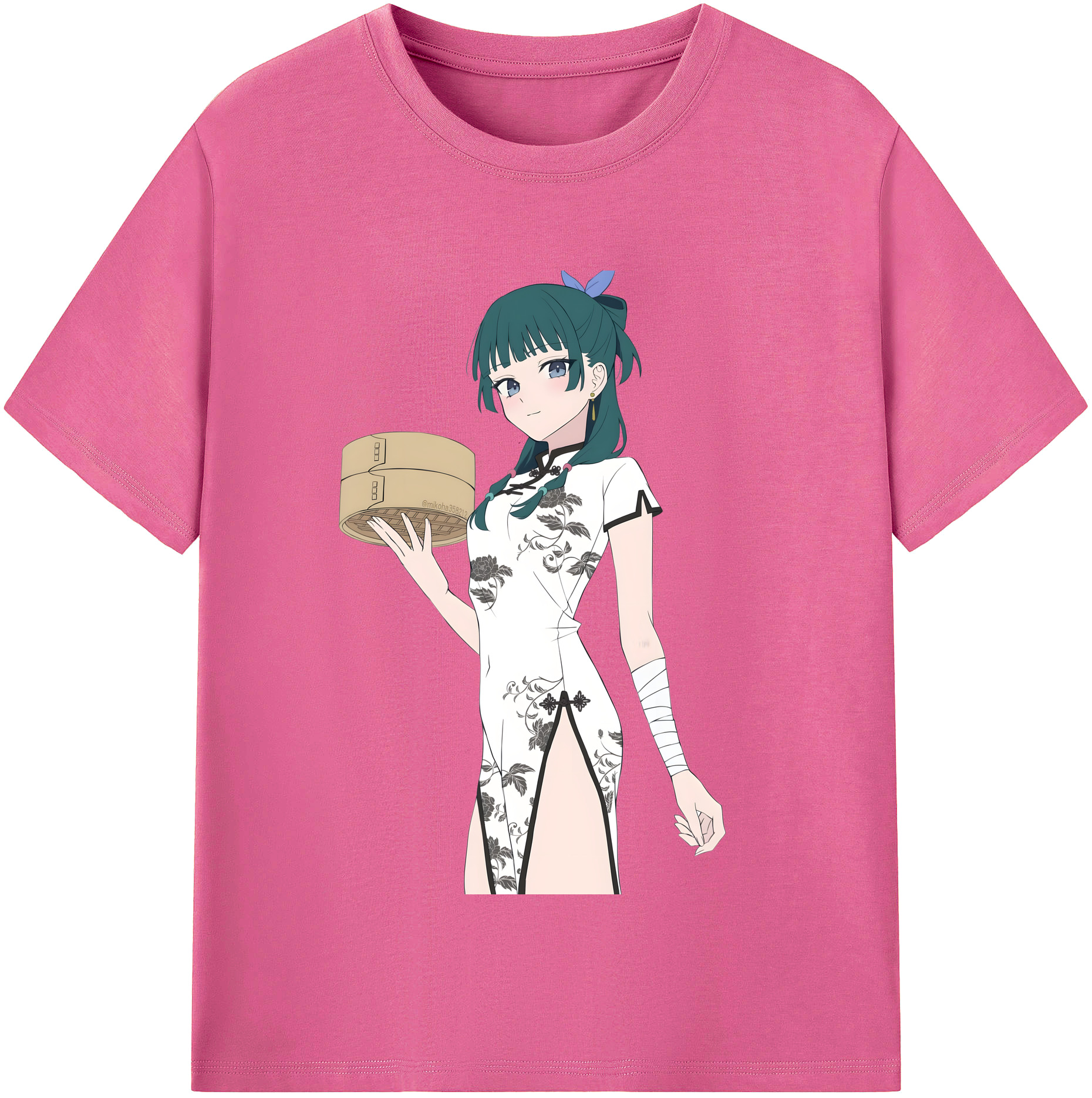 （画像用） 薬屋のひとりごと The Apothecary Diaries レディースカジュアルプリントTシャツ（綿100％）