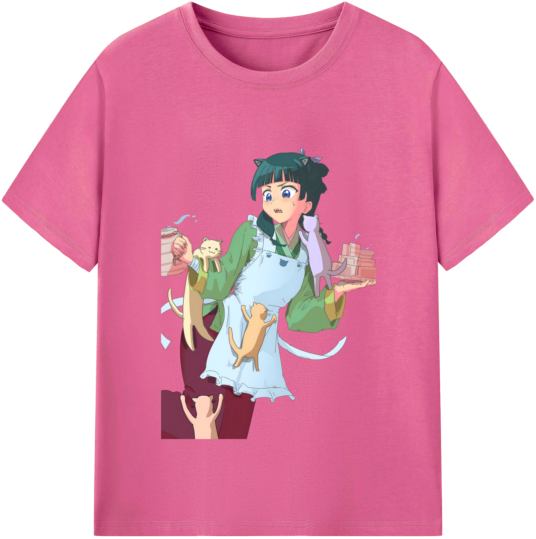 （画像用） 薬屋のひとりごと The Apothecary Diaries レディースカジュアルプリントTシャツ（綿100％）