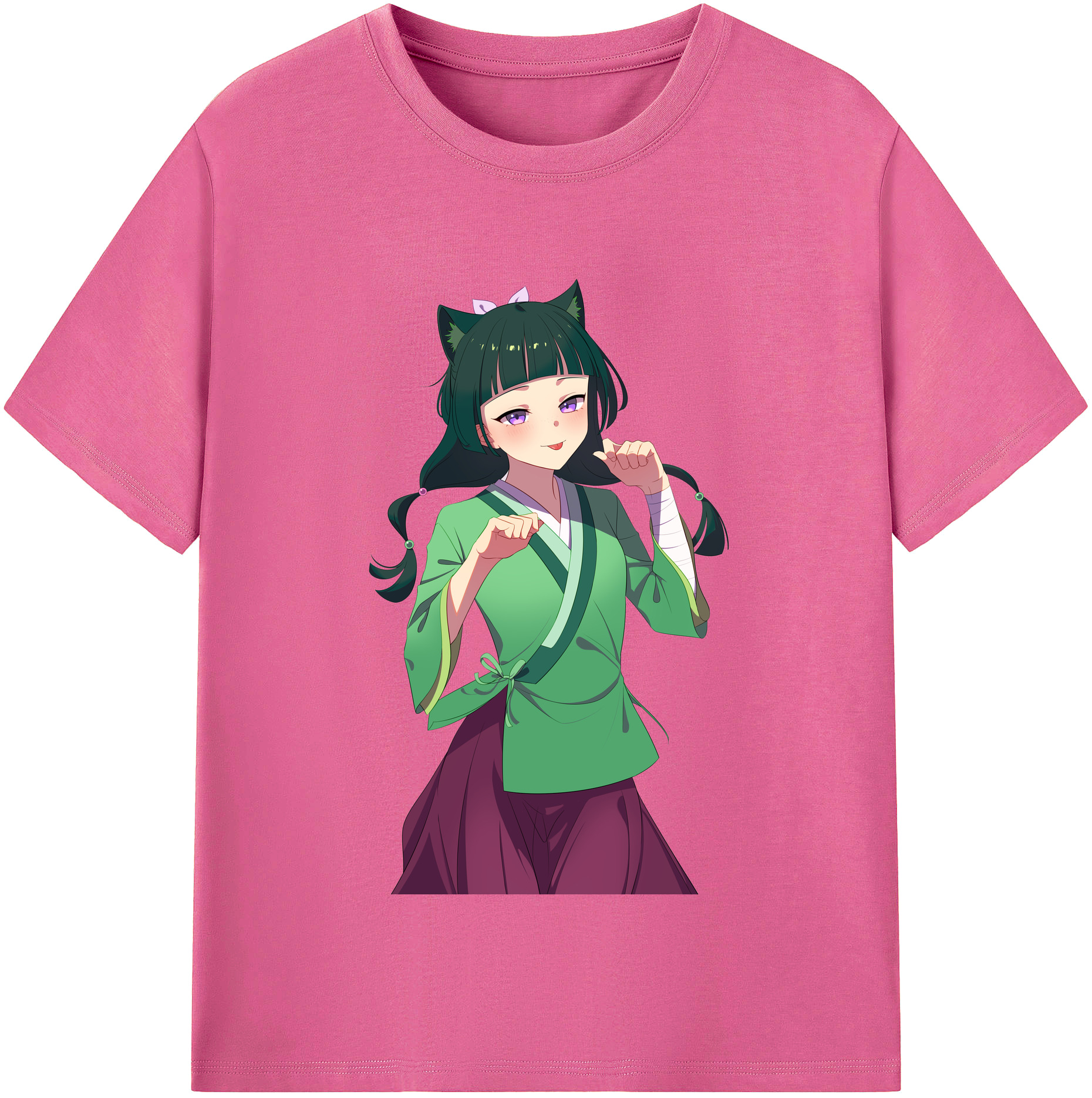 （画像用） 薬屋のひとりごと The Apothecary Diaries レディースカジュアルプリントTシャツ（綿100％）
