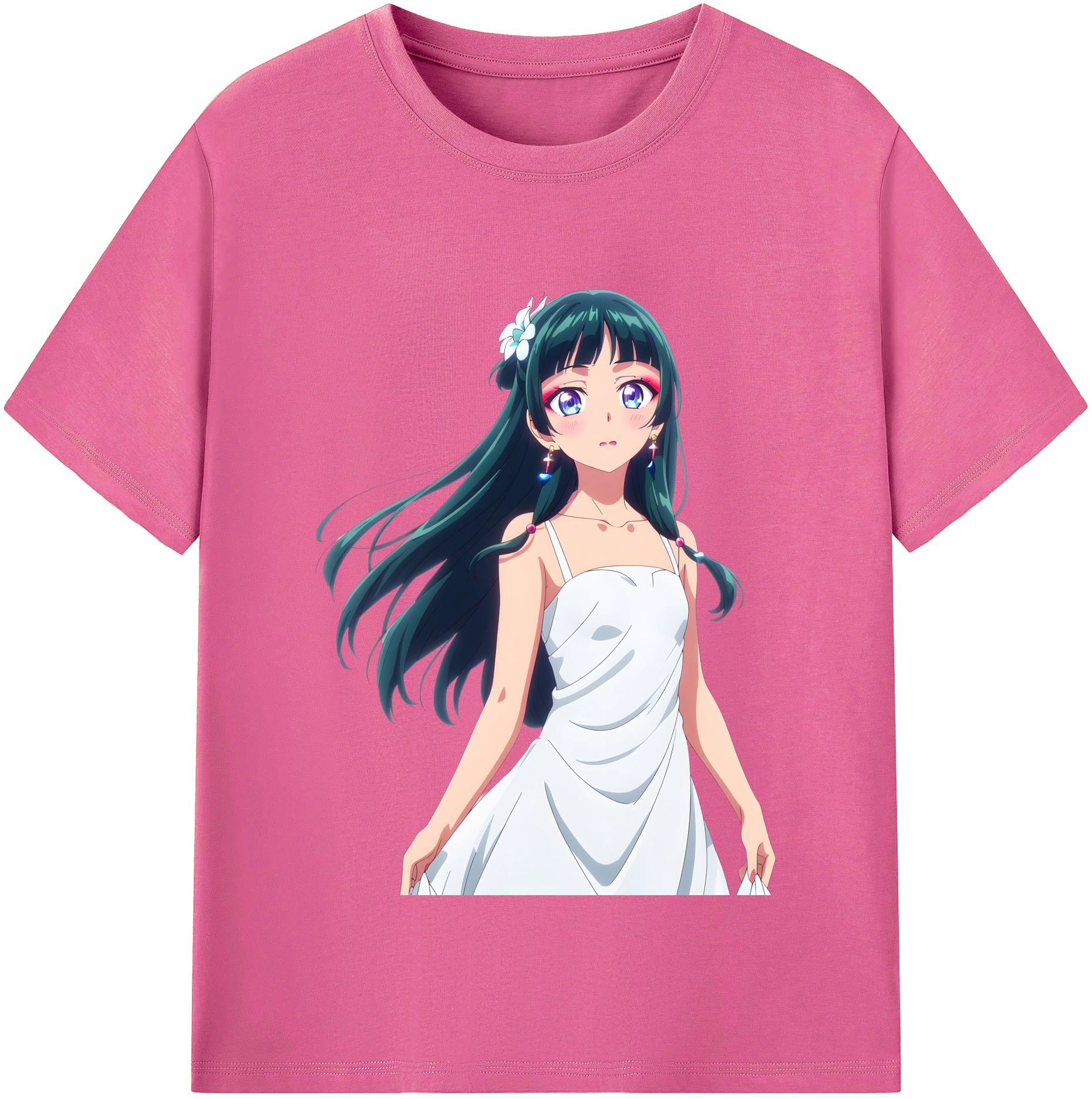 （画像用） 薬屋のひとりごと The Apothecary Diaries レディースカジュアルプリントTシャツ（綿100％）