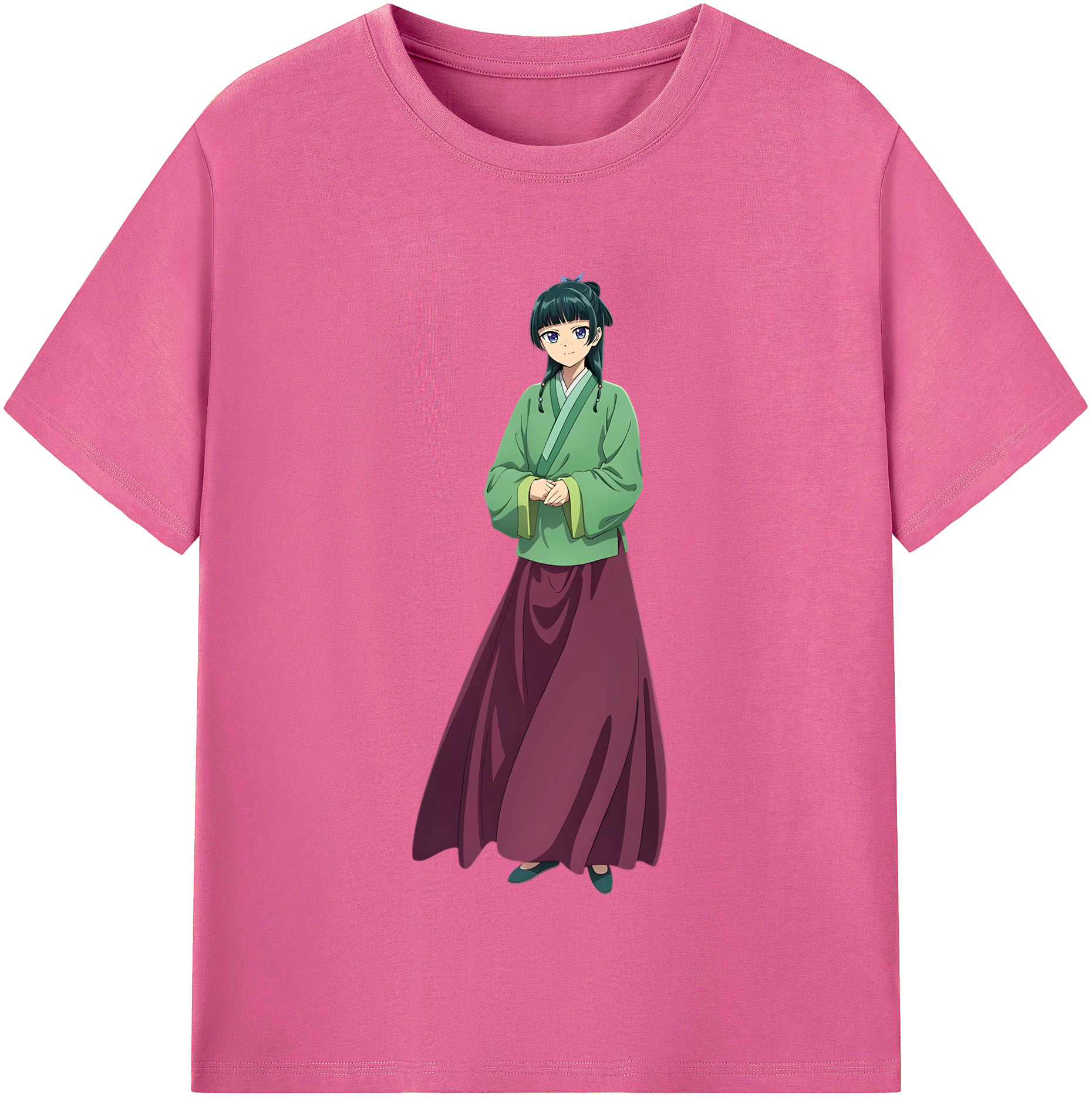 （画像用） 薬屋のひとりごと The Apothecary Diaries レディースカジュアルプリントTシャツ（綿100％）