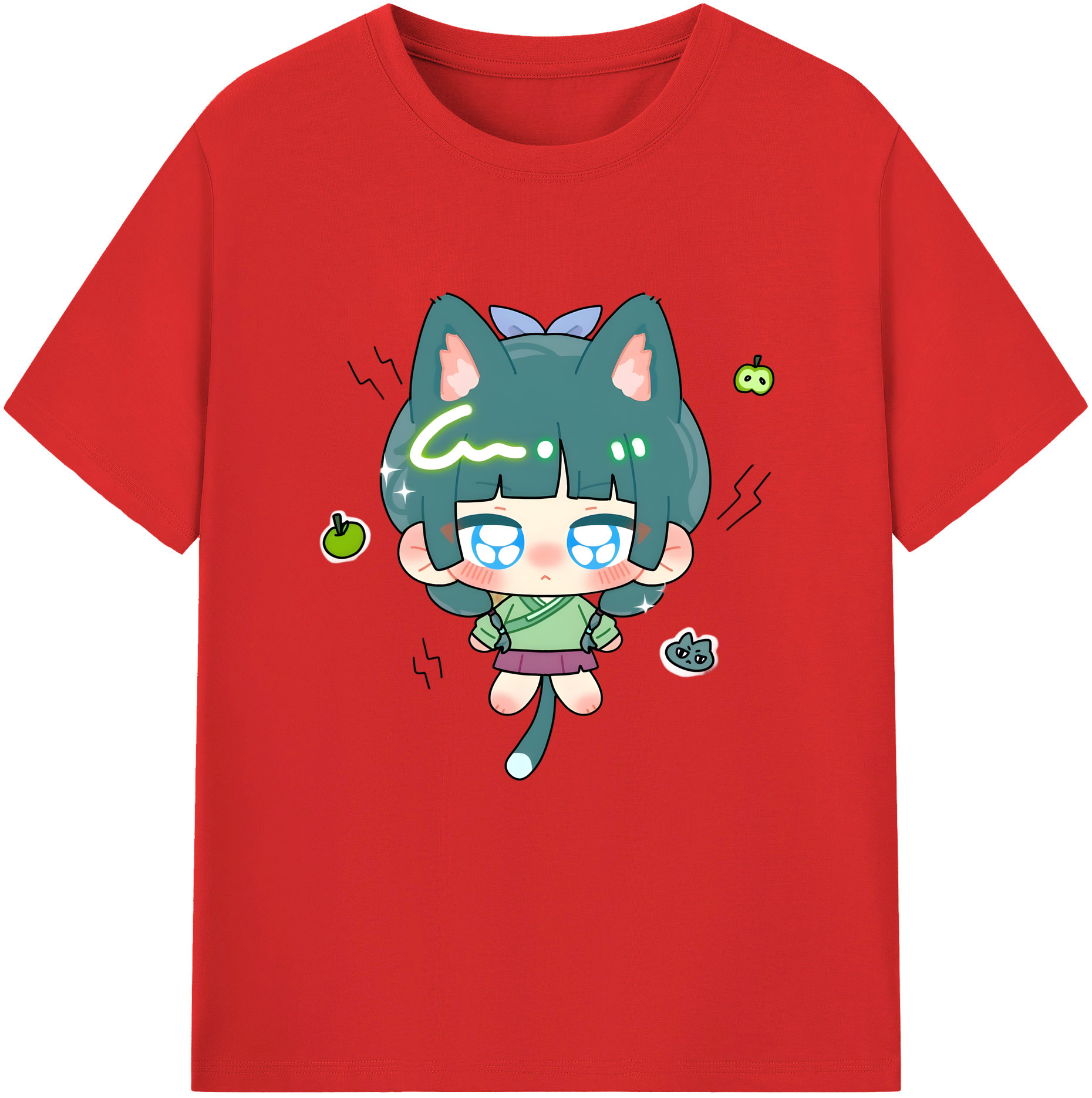 （画像用） 薬屋のひとりごと The Apothecary Diaries レディースカジュアルプリントTシャツ（綿100％）