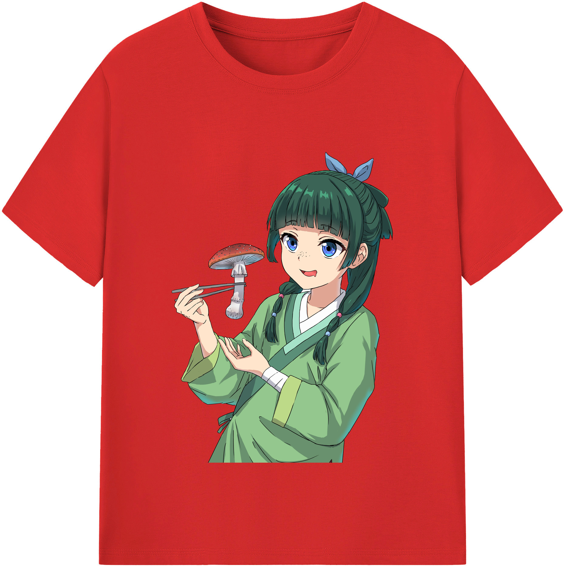 （画像用） 薬屋のひとりごと The Apothecary Diaries レディースカジュアルプリントTシャツ（綿100％）