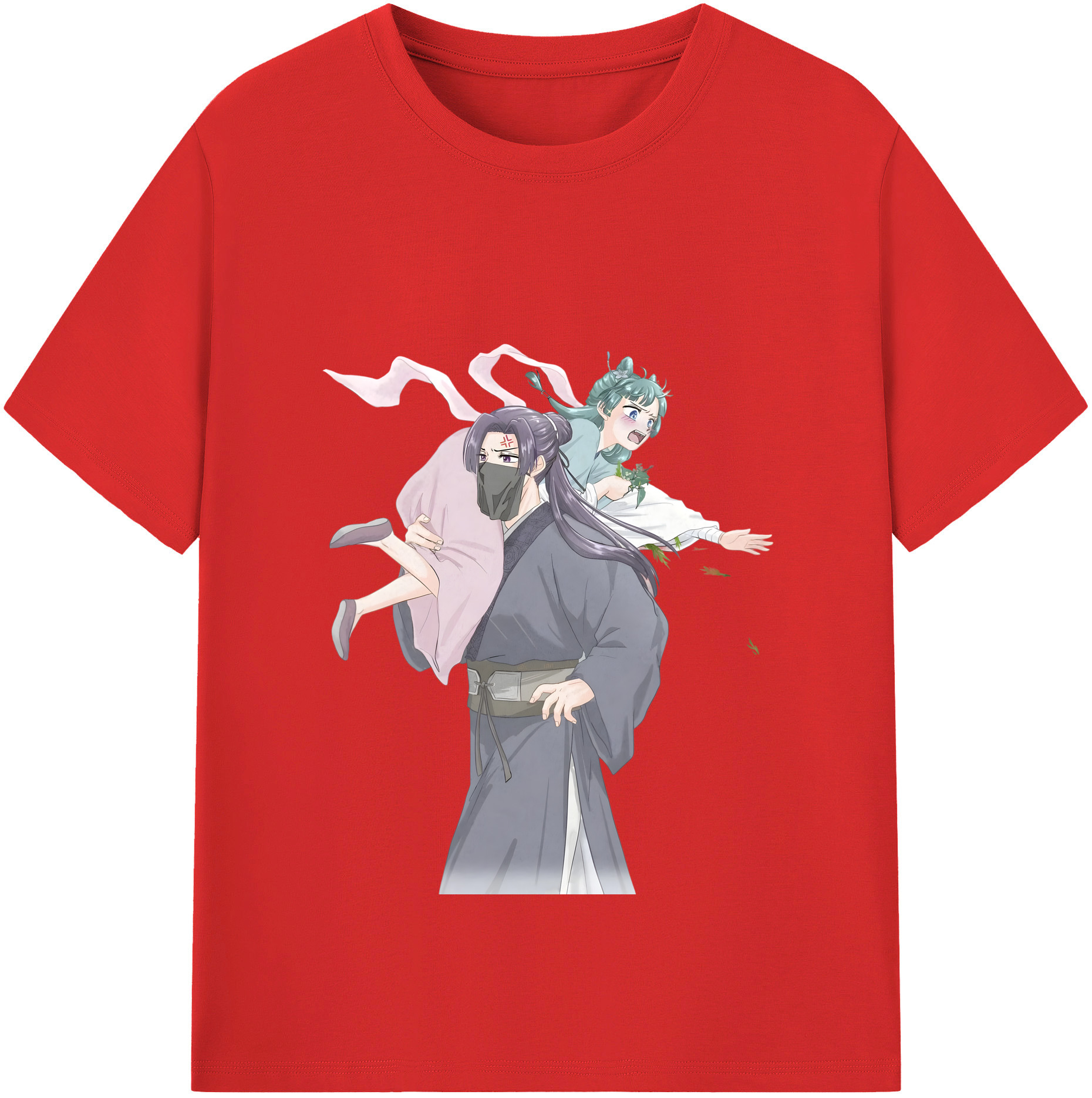 （画像用） 薬屋のひとりごと The Apothecary Diaries レディースカジュアルプリントTシャツ（綿100％）