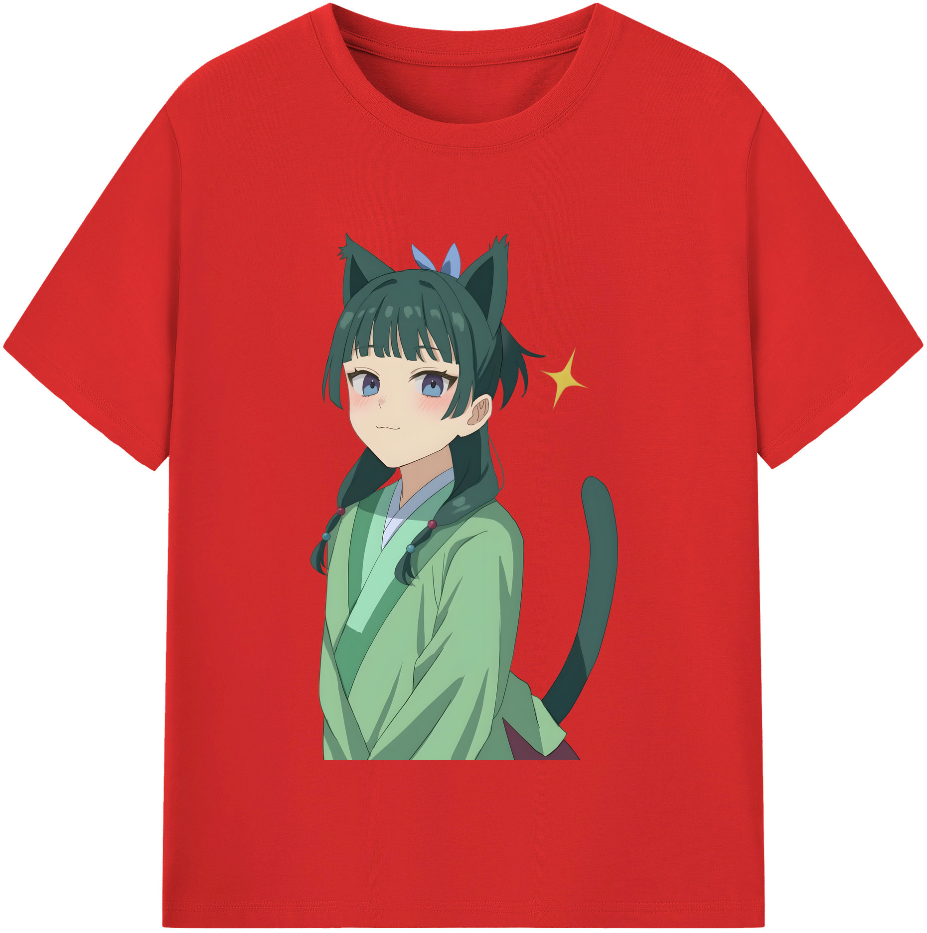 （画像用） 薬屋のひとりごと The Apothecary Diaries レディースカジュアルプリントTシャツ（綿100％）