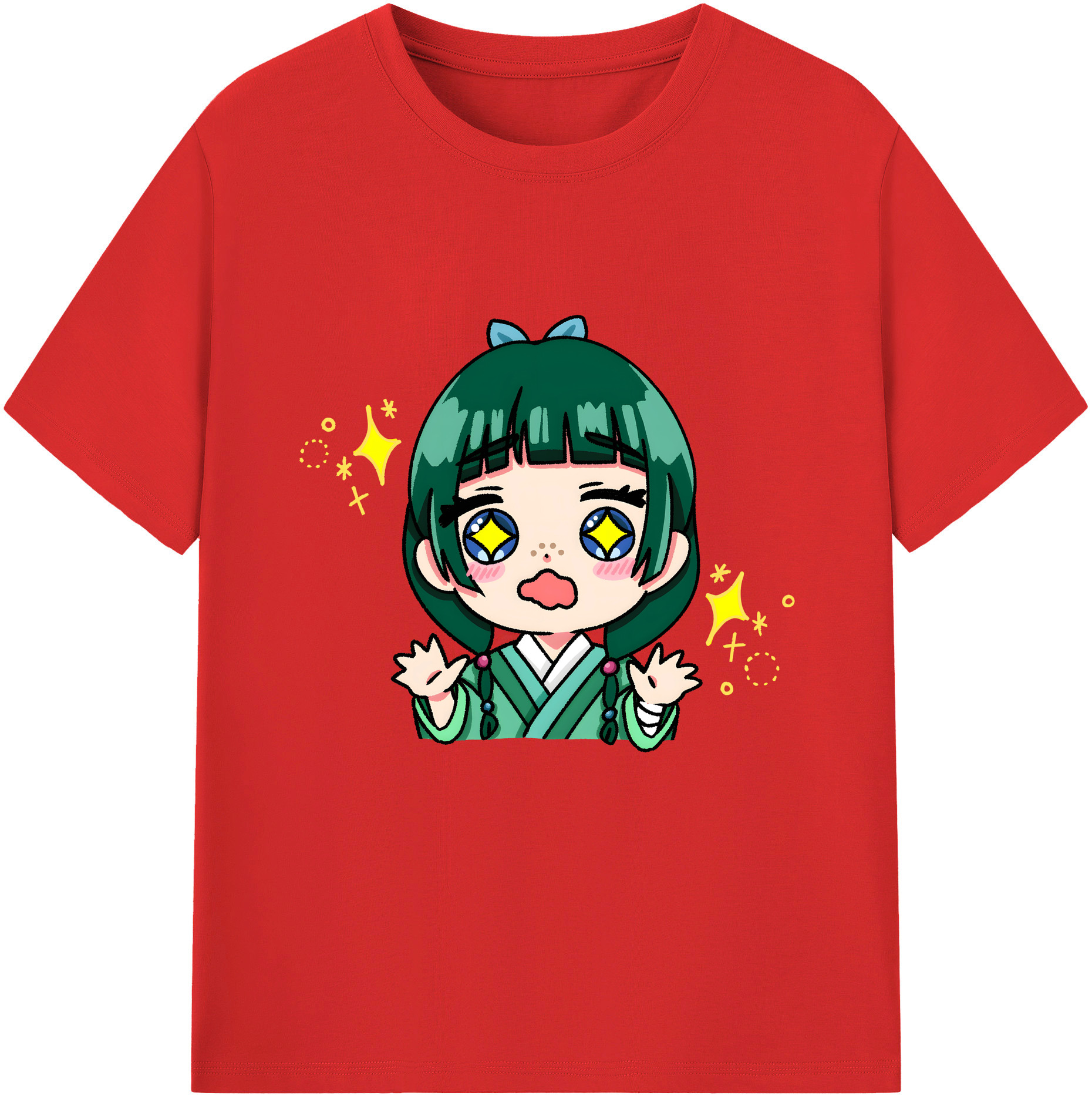 （画像用） 薬屋のひとりごと The Apothecary Diaries レディースカジュアルプリントTシャツ（綿100％）