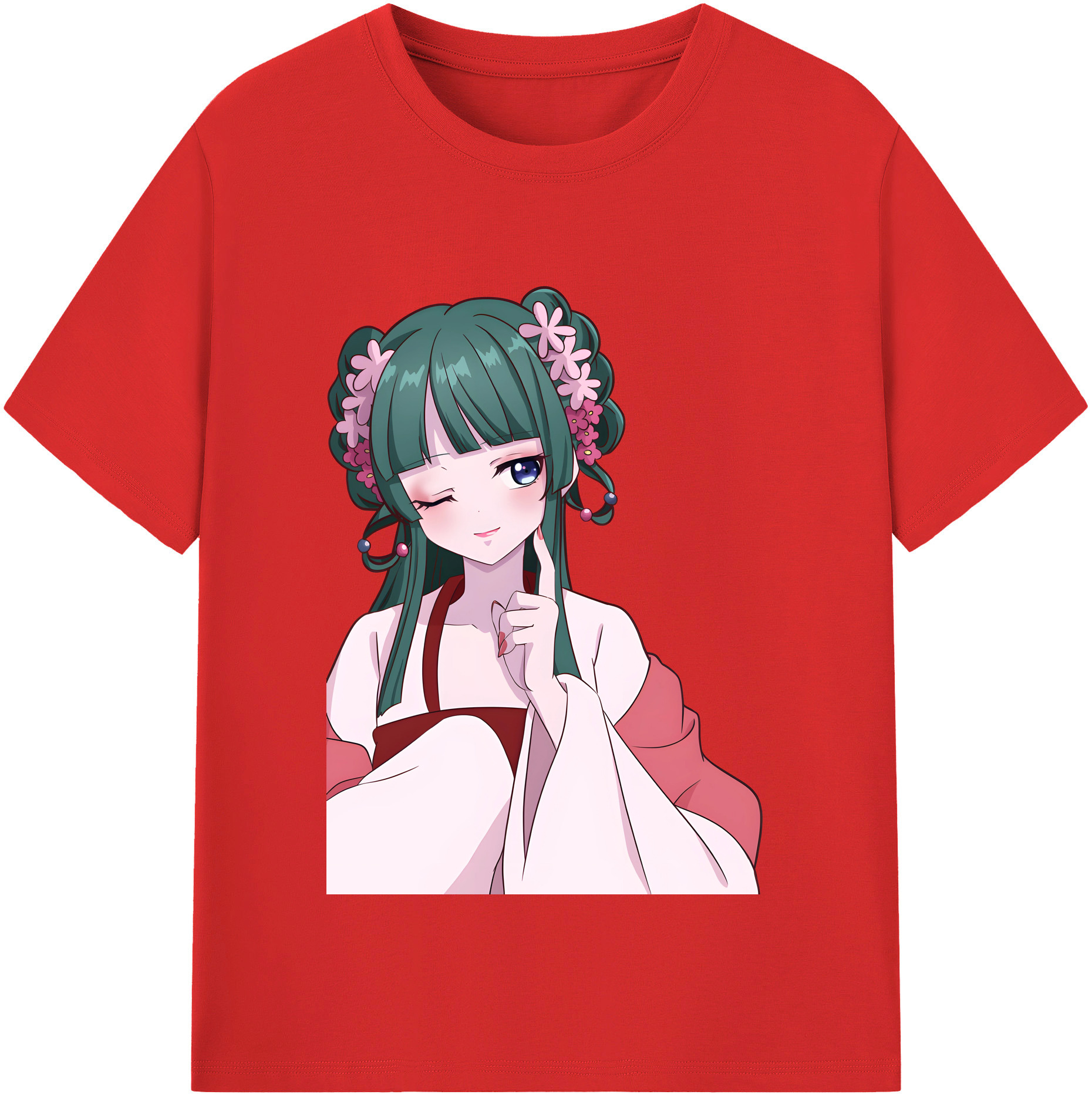 （画像用） 薬屋のひとりごと The Apothecary Diaries レディースカジュアルプリントTシャツ（綿100％）