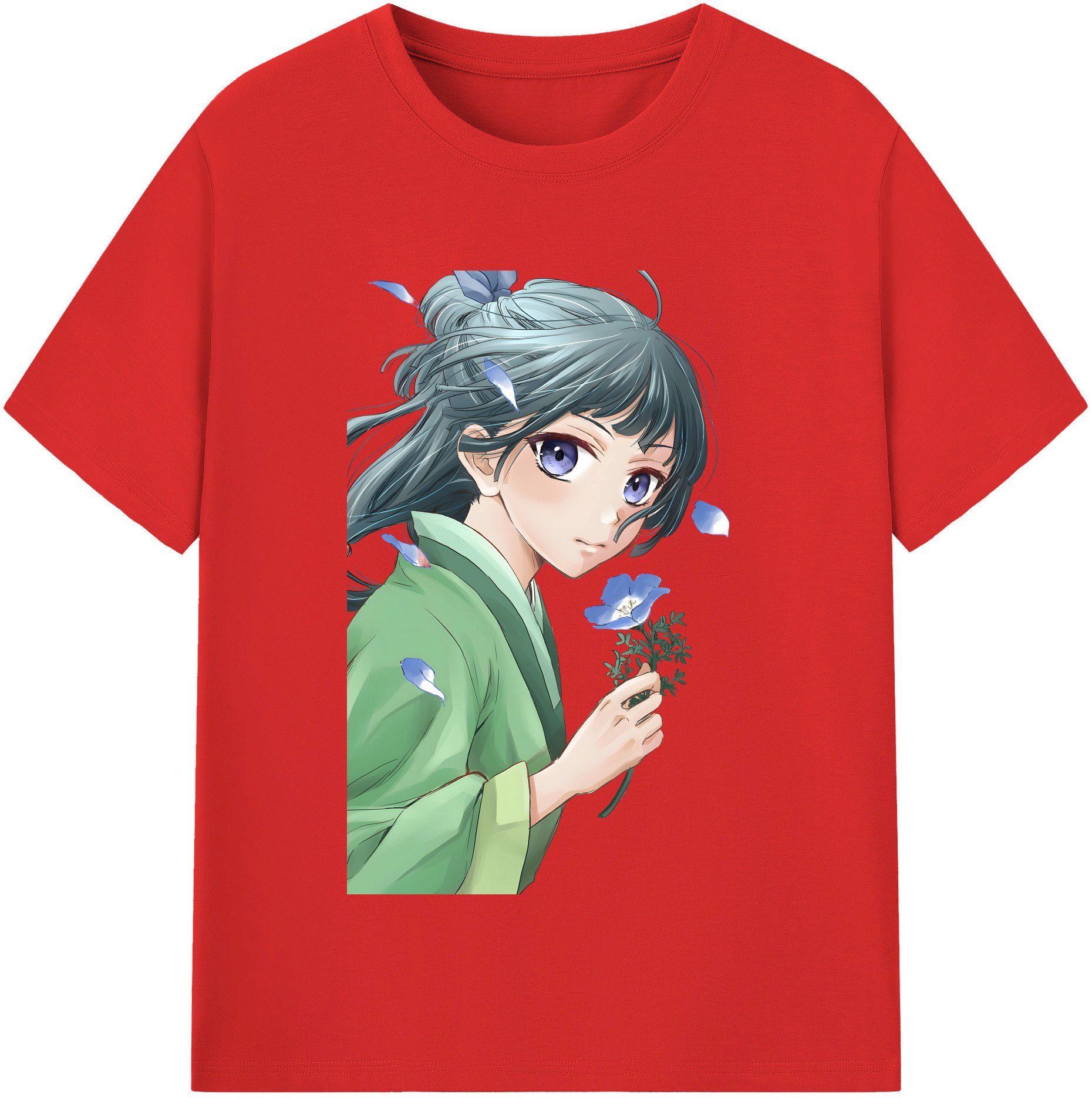 （画像用） 薬屋のひとりごと The Apothecary Diaries レディースカジュアルプリントTシャツ（綿100％）