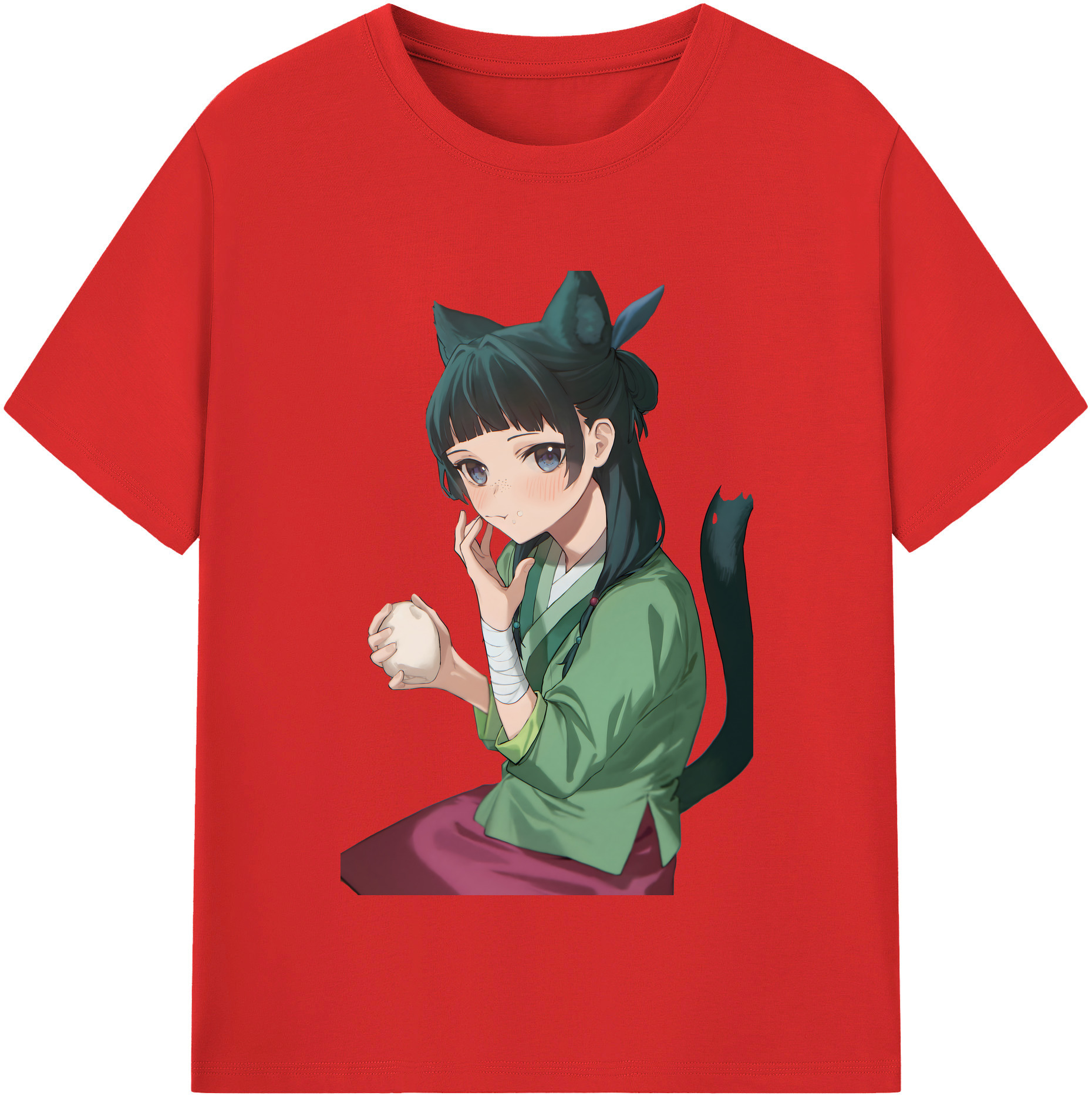（画像用） 薬屋のひとりごと The Apothecary Diaries レディースカジュアルプリントTシャツ（綿100％）