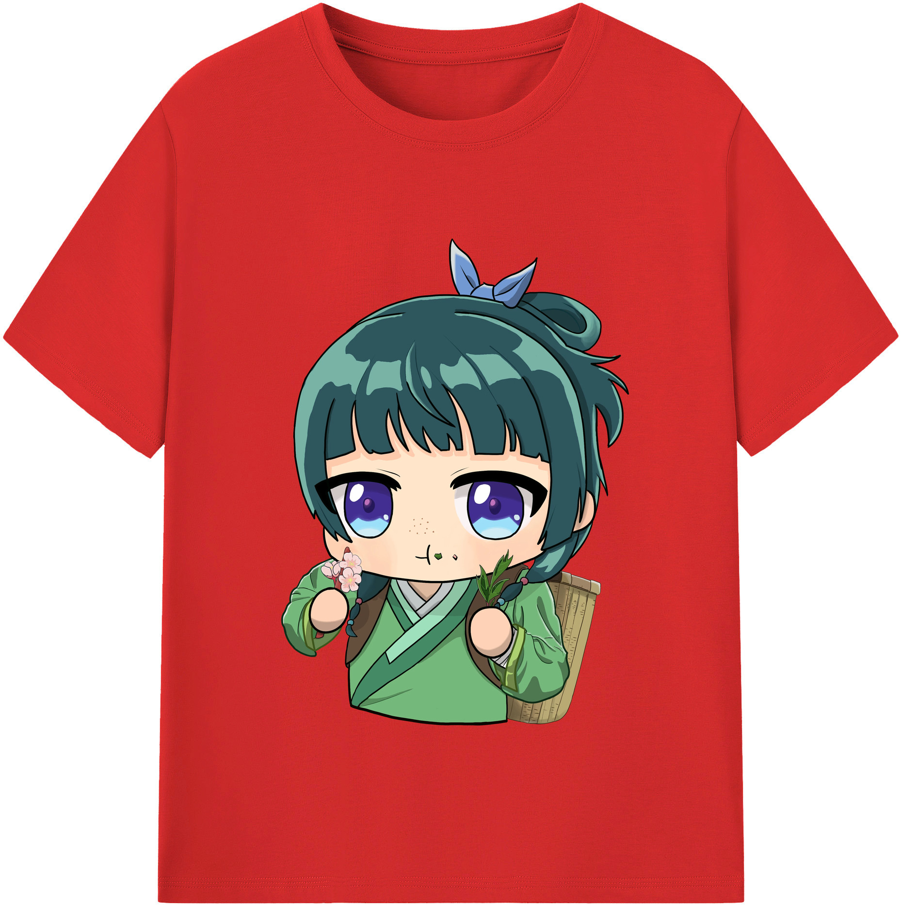 （画像用） 薬屋のひとりごと The Apothecary Diaries レディースカジュアルプリントTシャツ（綿100％）
