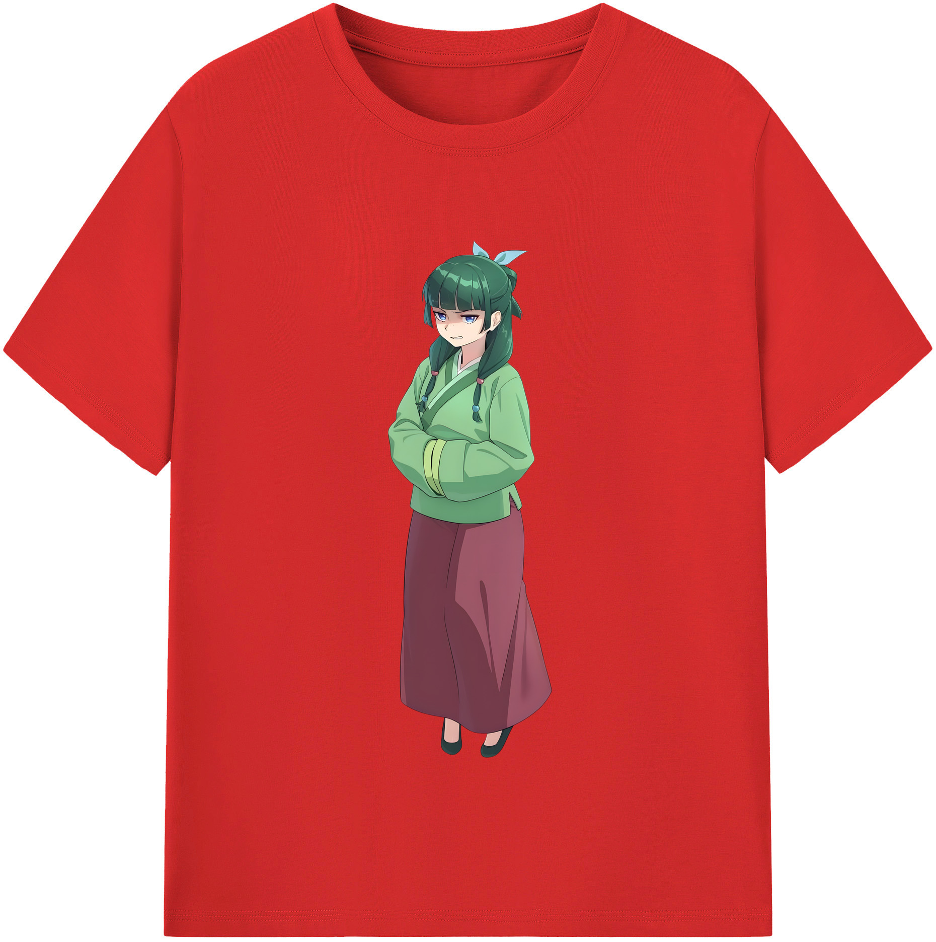 （画像用） 薬屋のひとりごと The Apothecary Diaries レディースカジュアルプリントTシャツ（綿100％）