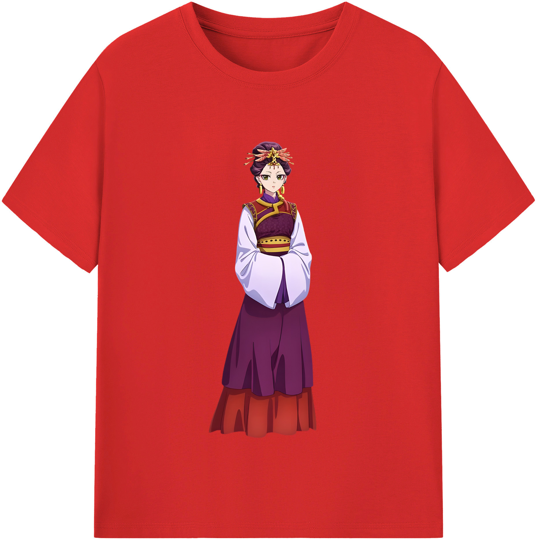 （画像用） 薬屋のひとりごと The Apothecary Diaries レディースカジュアルプリントTシャツ（綿100％）