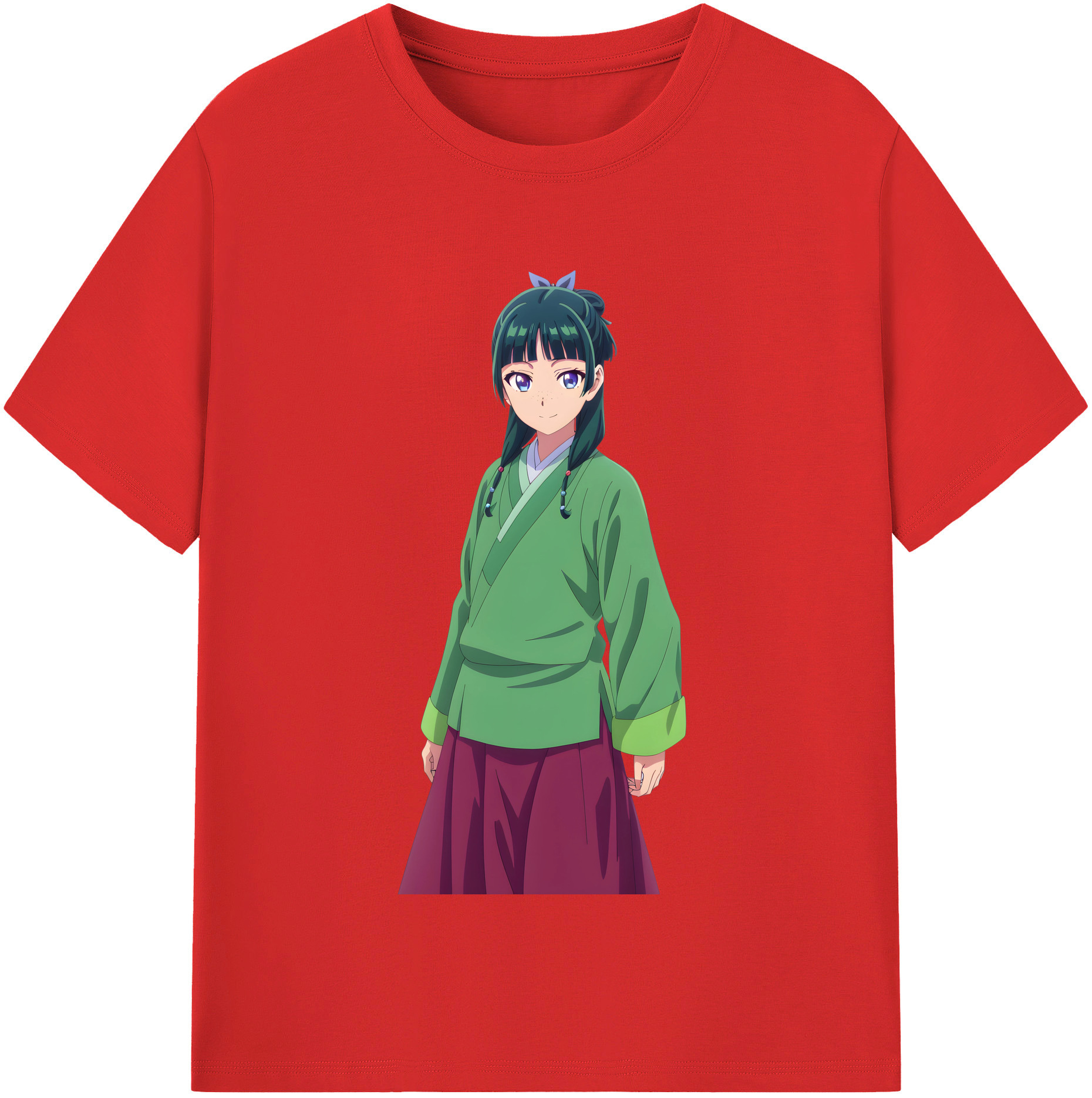 （画像用） 薬屋のひとりごと The Apothecary Diaries レディースカジュアルプリントTシャツ（綿100％）