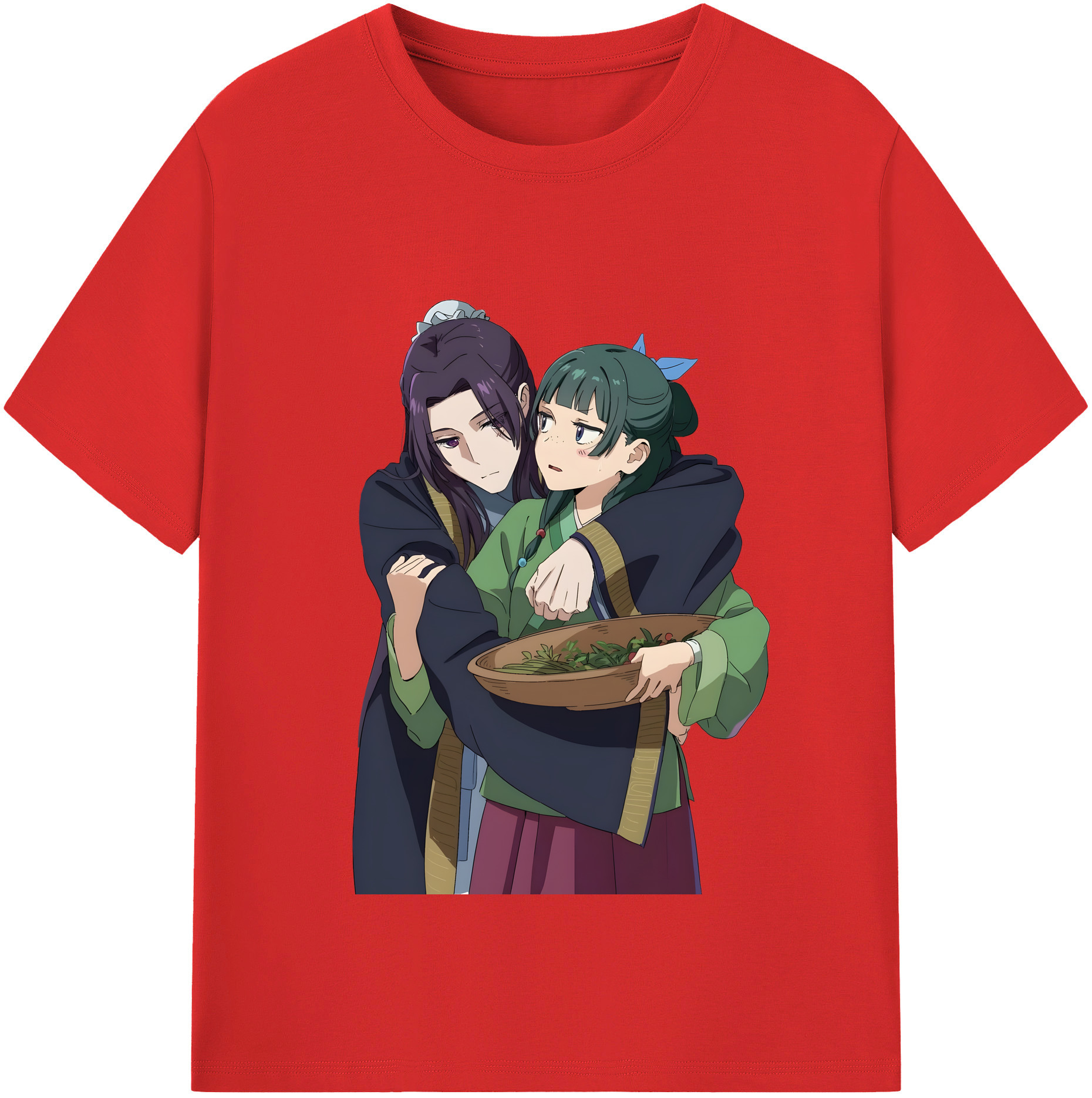 （画像用） 薬屋のひとりごと The Apothecary Diaries レディースカジュアルプリントTシャツ（綿100％）