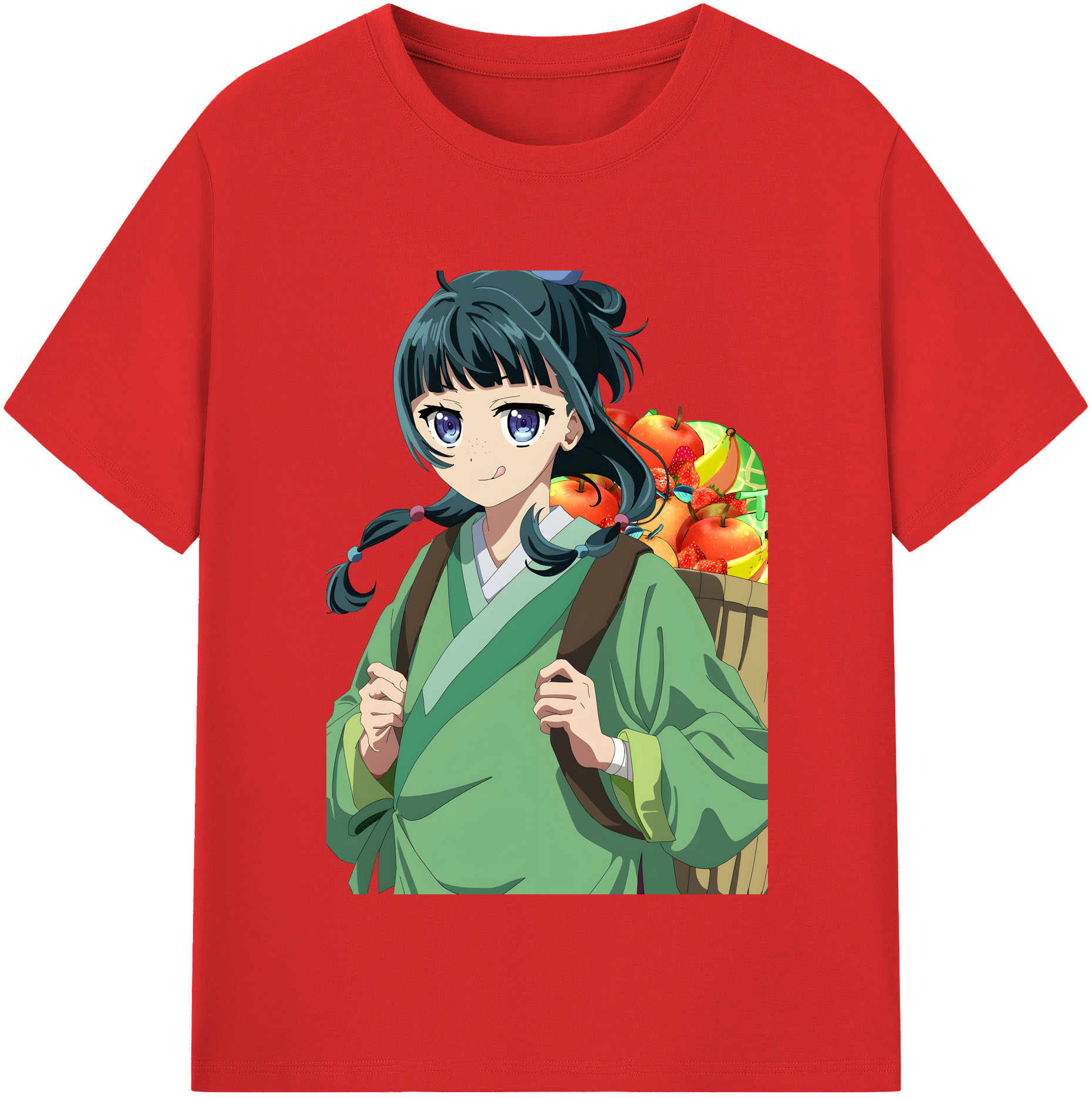 （画像用） 薬屋のひとりごと The Apothecary Diaries レディースカジュアルプリントTシャツ（綿100％）