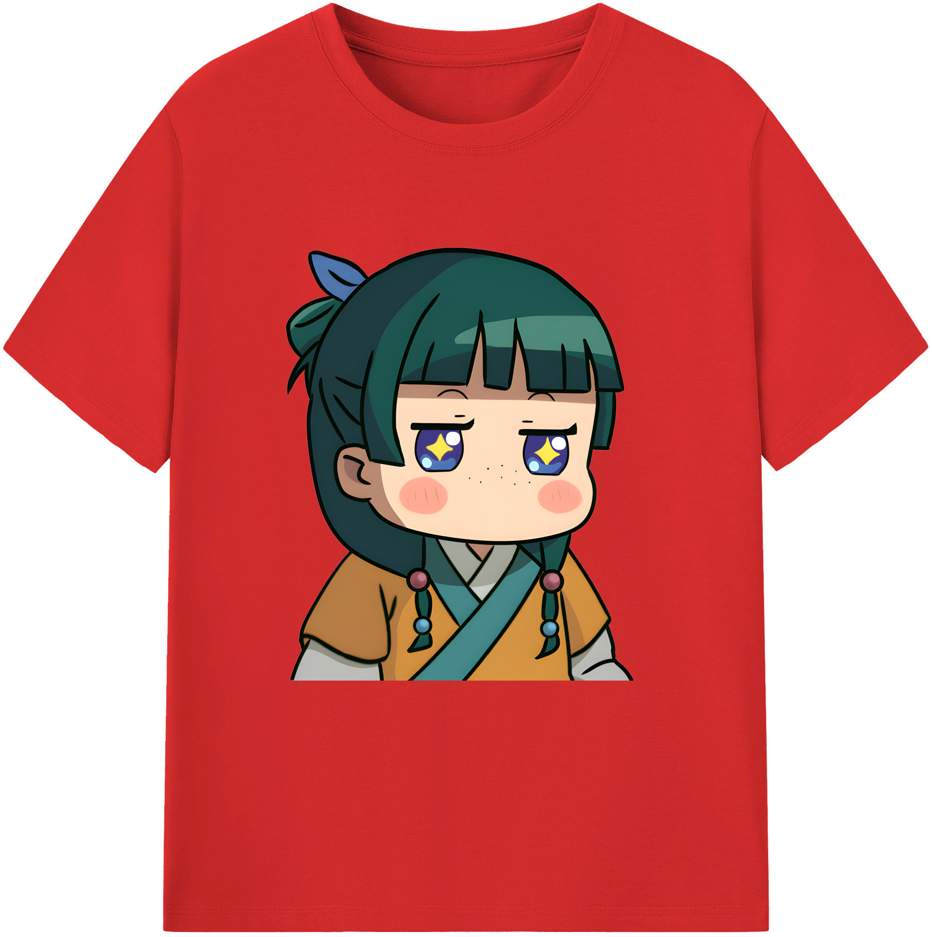 （画像用） 薬屋のひとりごと The Apothecary Diaries レディースカジュアルプリントTシャツ（綿100％）