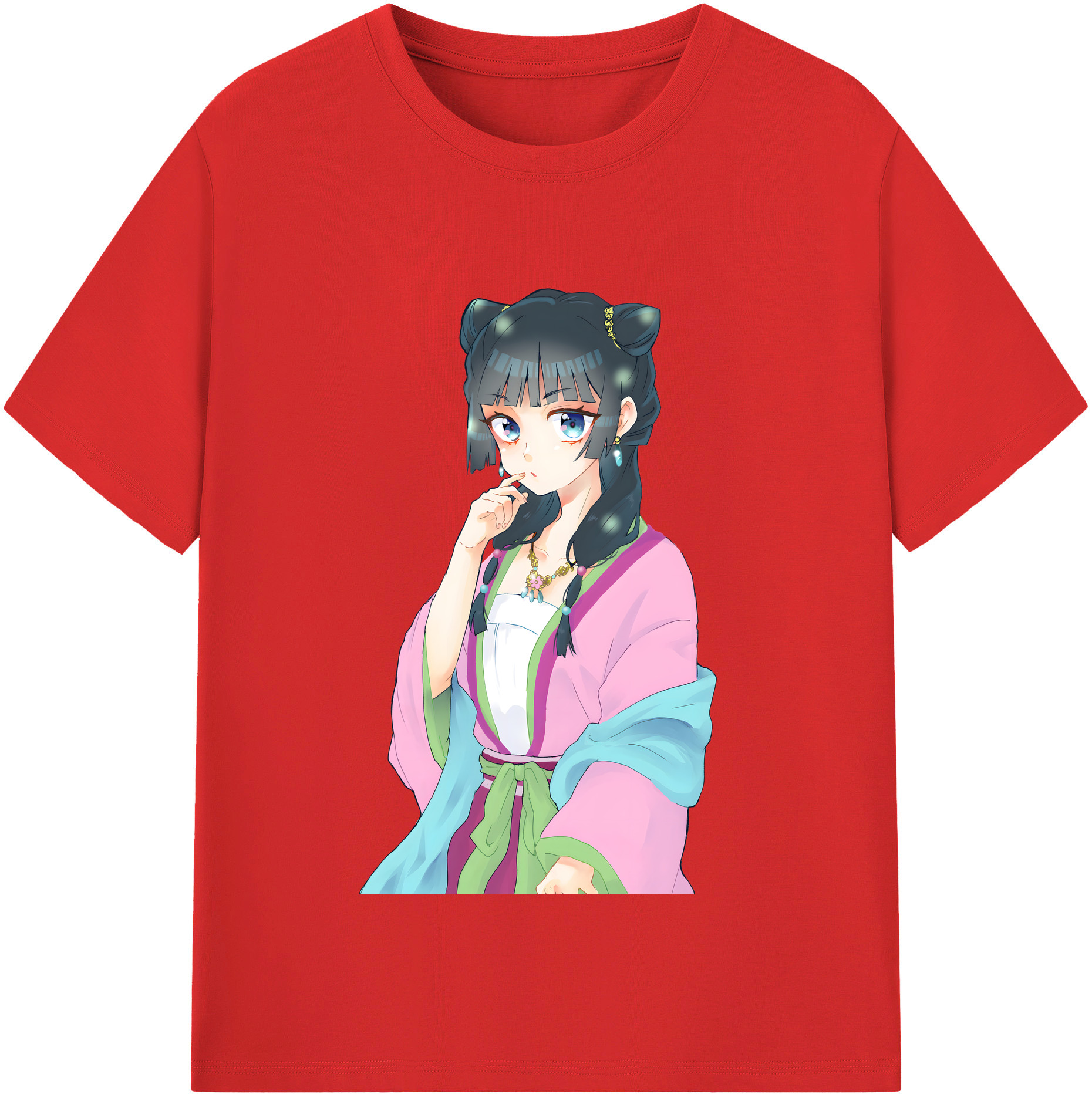 （画像用） 薬屋のひとりごと The Apothecary Diaries レディースカジュアルプリントTシャツ（綿100％）