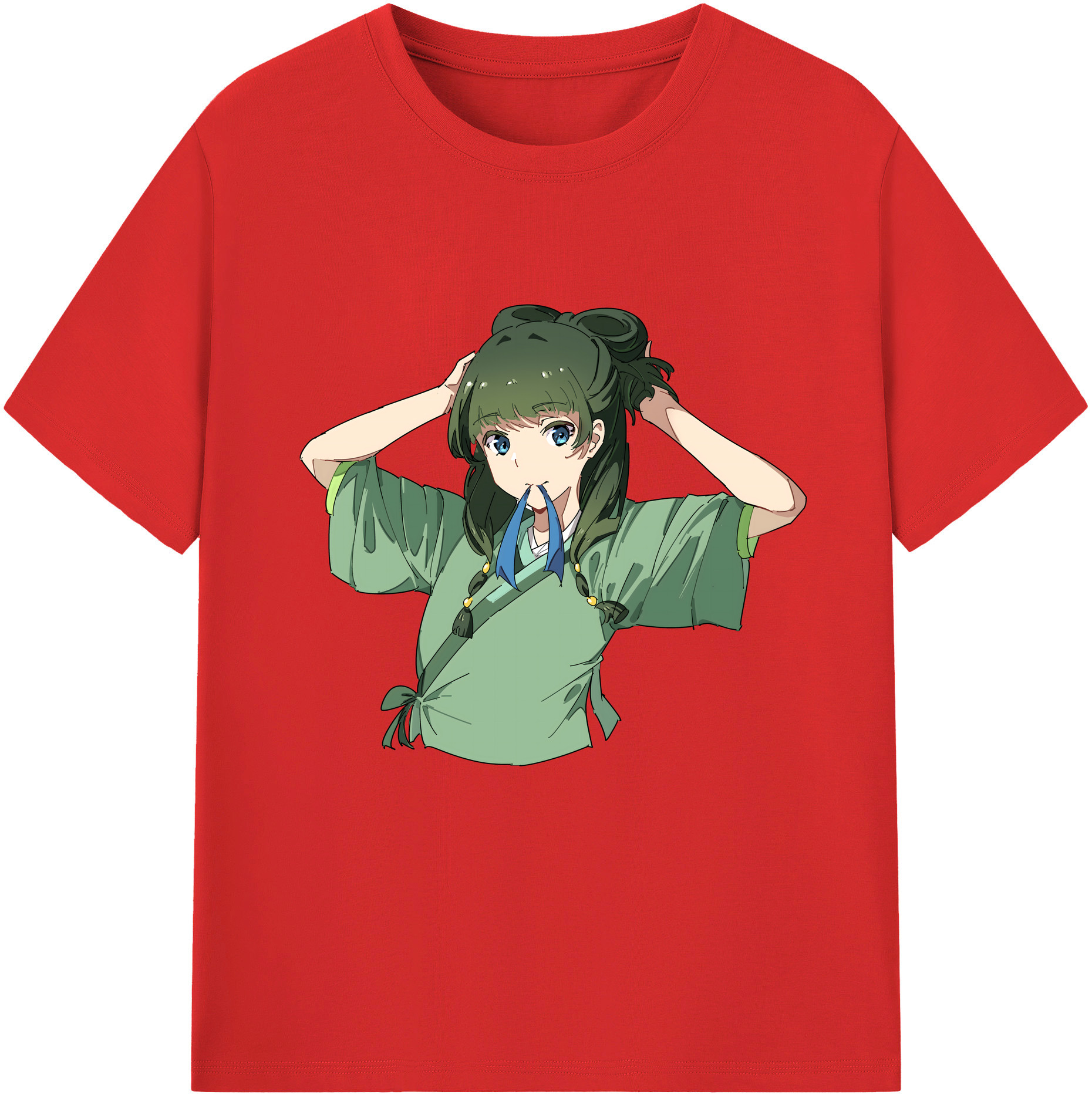 （画像用） 薬屋のひとりごと The Apothecary Diaries レディースカジュアルプリントTシャツ（綿100％）