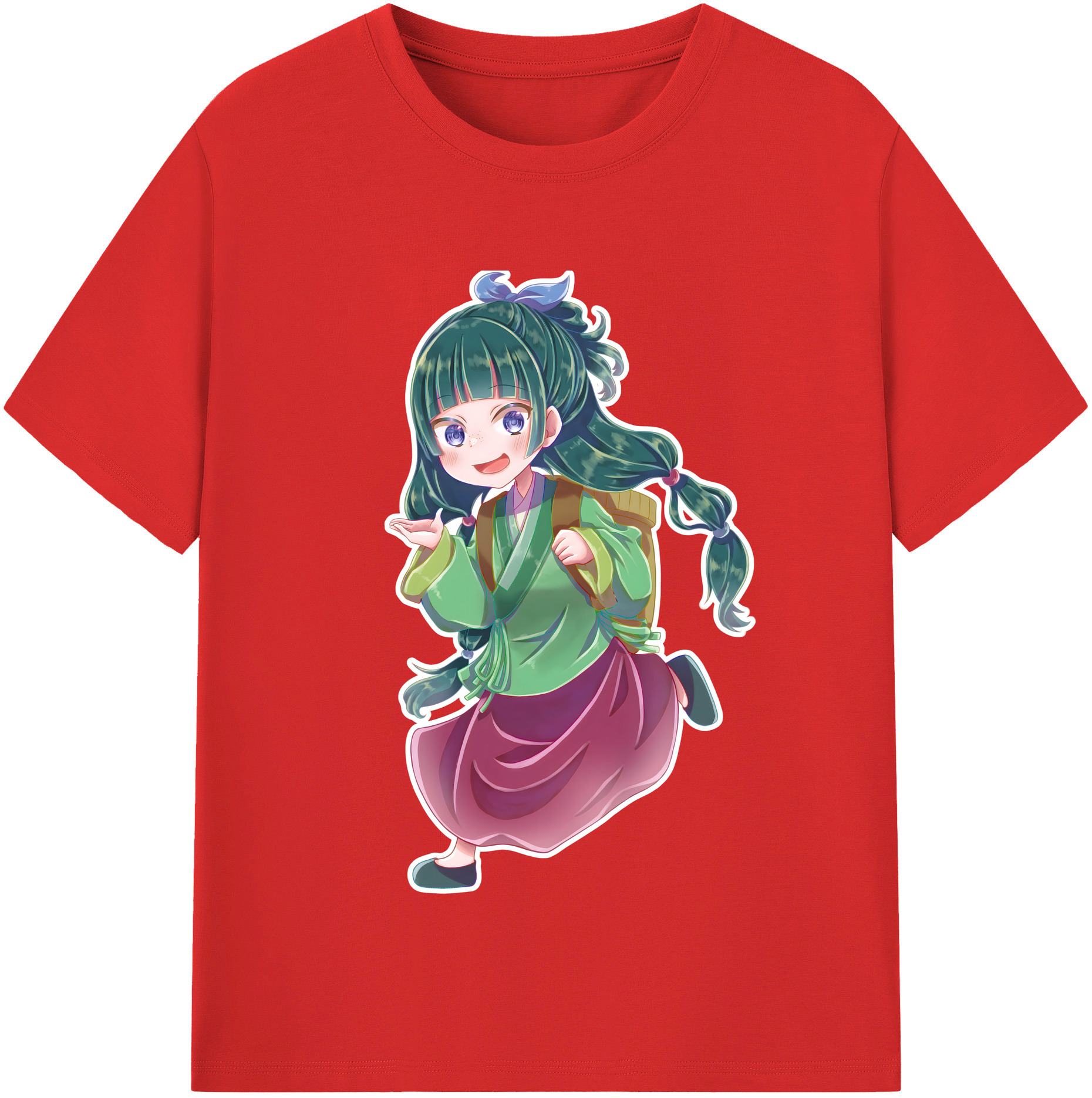 （画像用） 薬屋のひとりごと The Apothecary Diaries レディースカジュアルプリントTシャツ（綿100％）