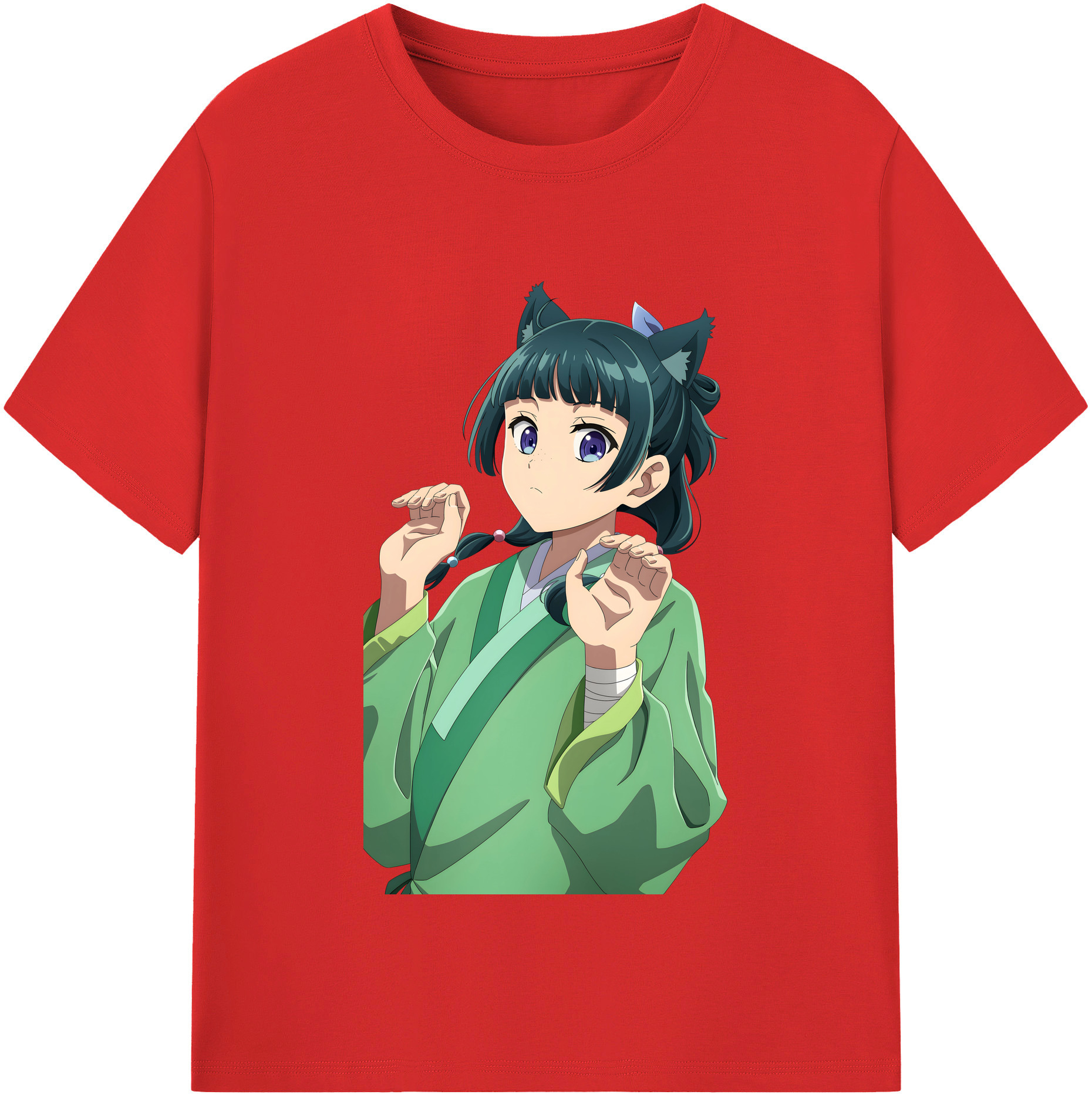 （画像用） 薬屋のひとりごと The Apothecary Diaries レディースカジュアルプリントTシャツ（綿100％）