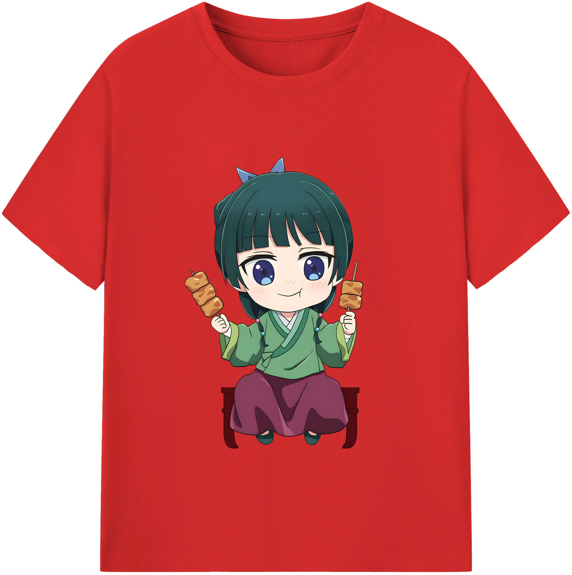 （画像用） 薬屋のひとりごと The Apothecary Diaries レディースカジュアルプリントTシャツ（綿100％）