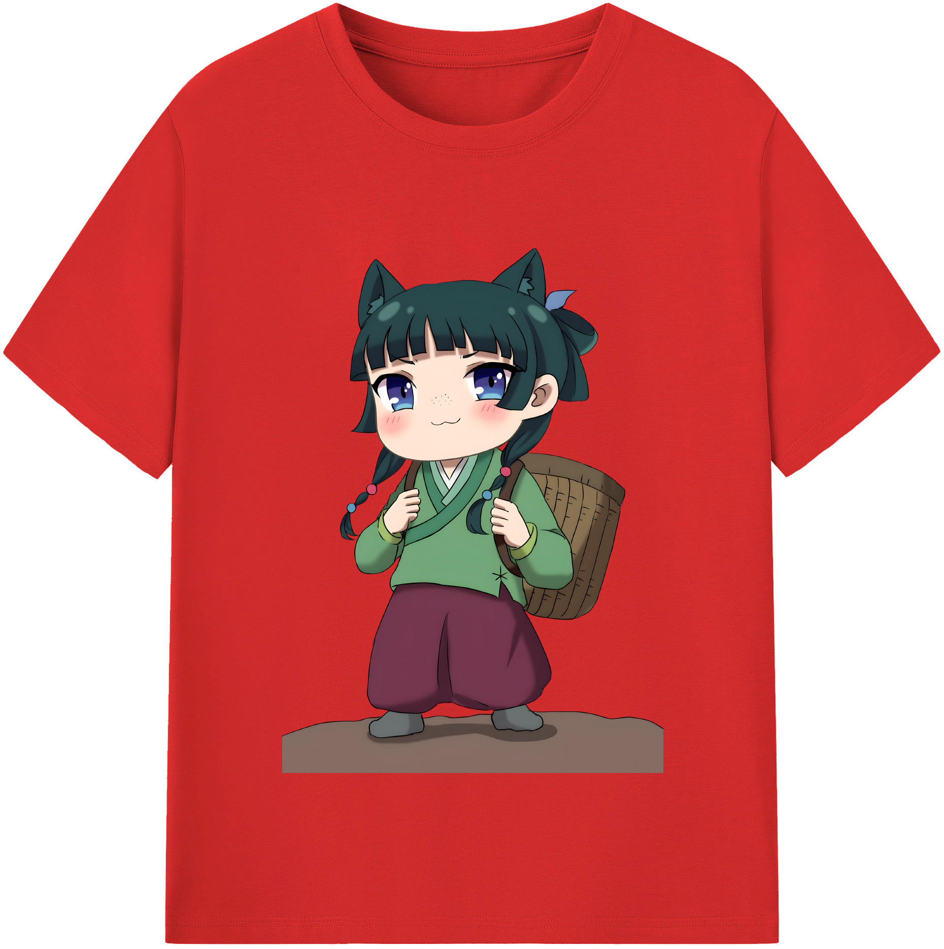 （画像用） 薬屋のひとりごと The Apothecary Diaries レディースカジュアルプリントTシャツ（綿100％）