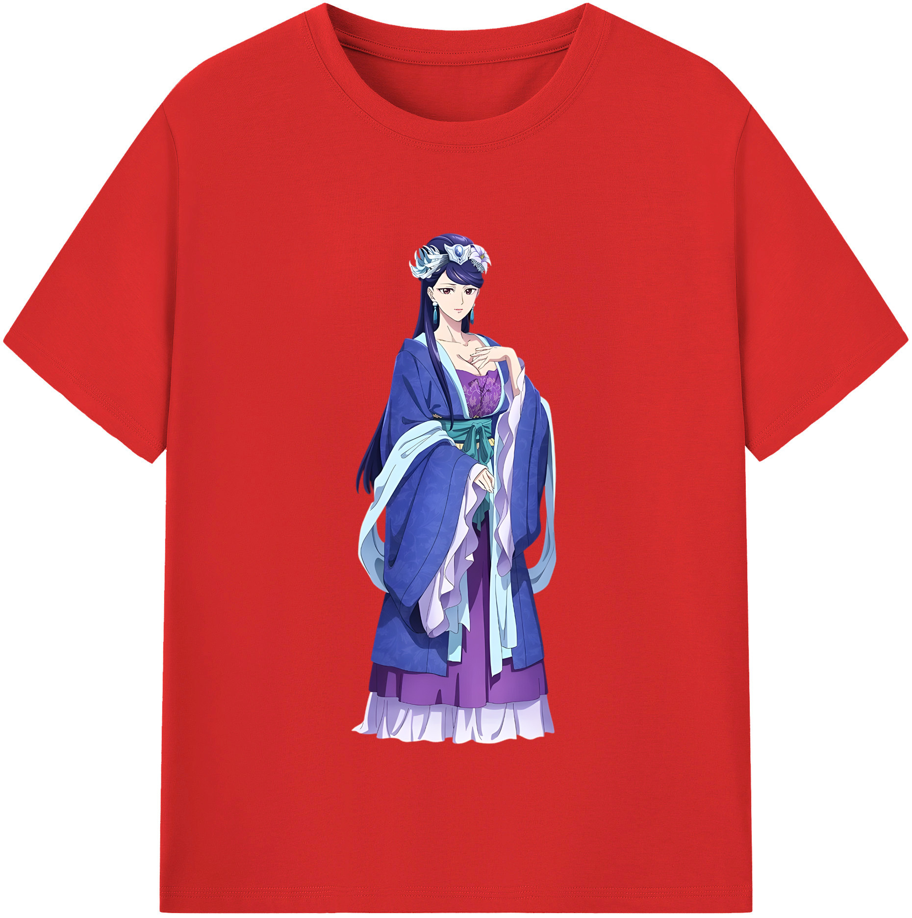 （画像用） 薬屋のひとりごと The Apothecary Diaries レディースカジュアルプリントTシャツ（綿100％）