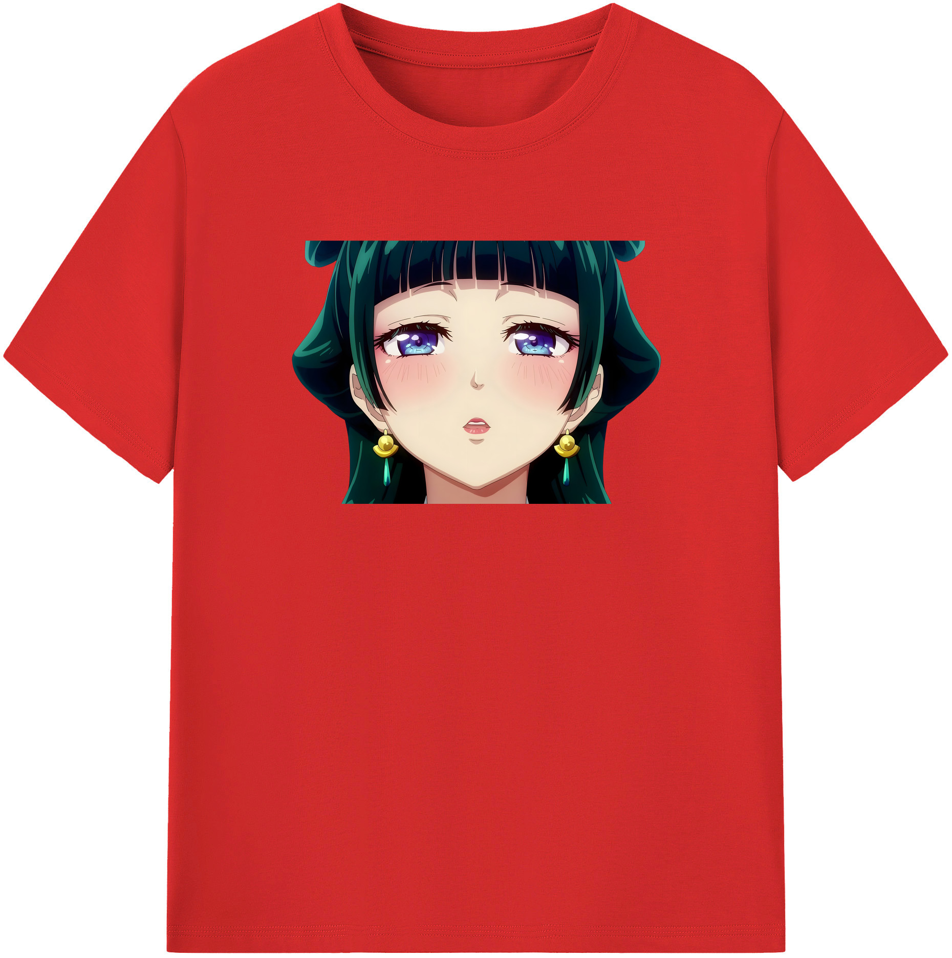 （画像用） 薬屋のひとりごと The Apothecary Diaries レディースカジュアルプリントTシャツ（綿100％）