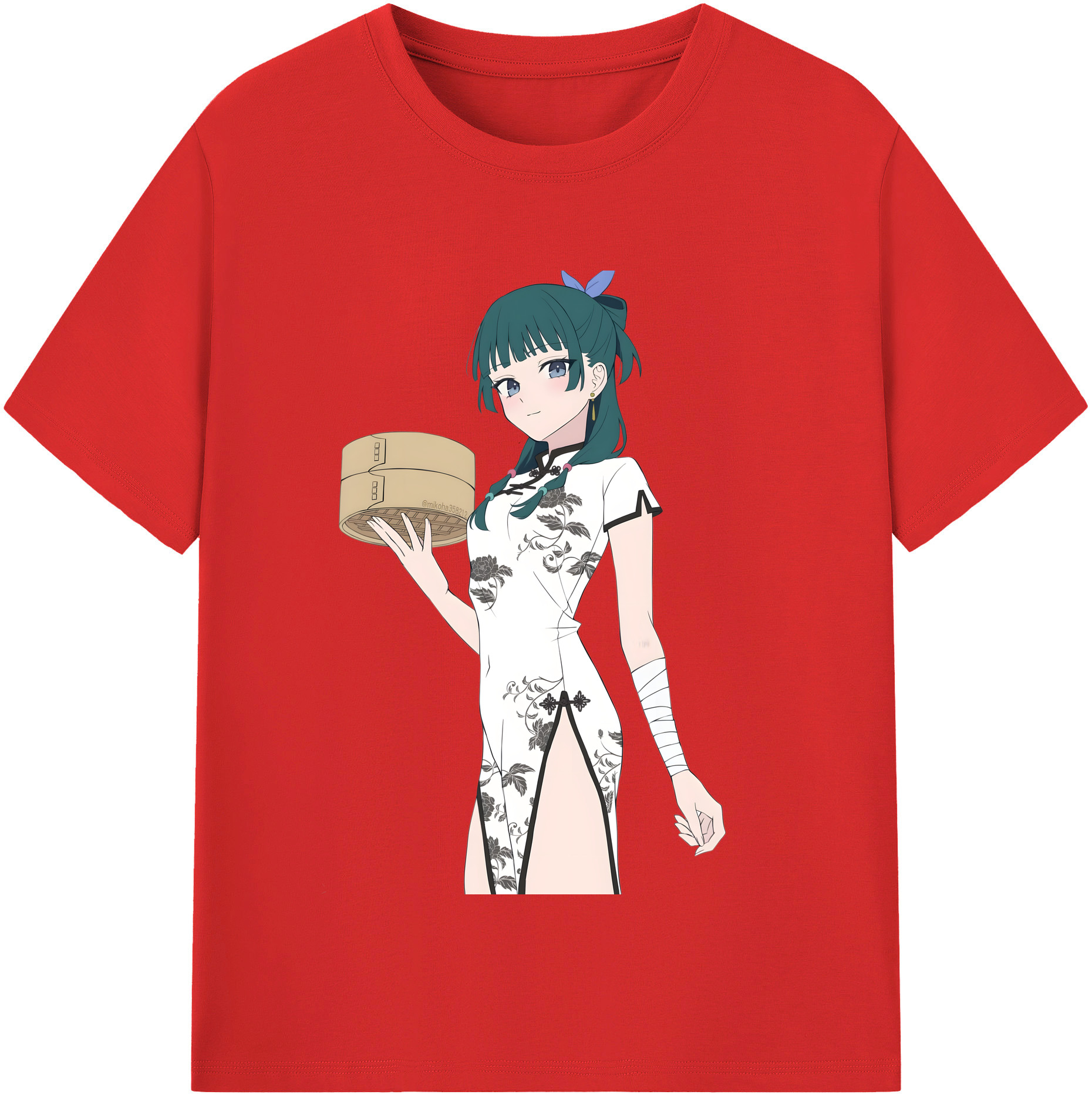 （画像用） 薬屋のひとりごと The Apothecary Diaries レディースカジュアルプリントTシャツ（綿100％）