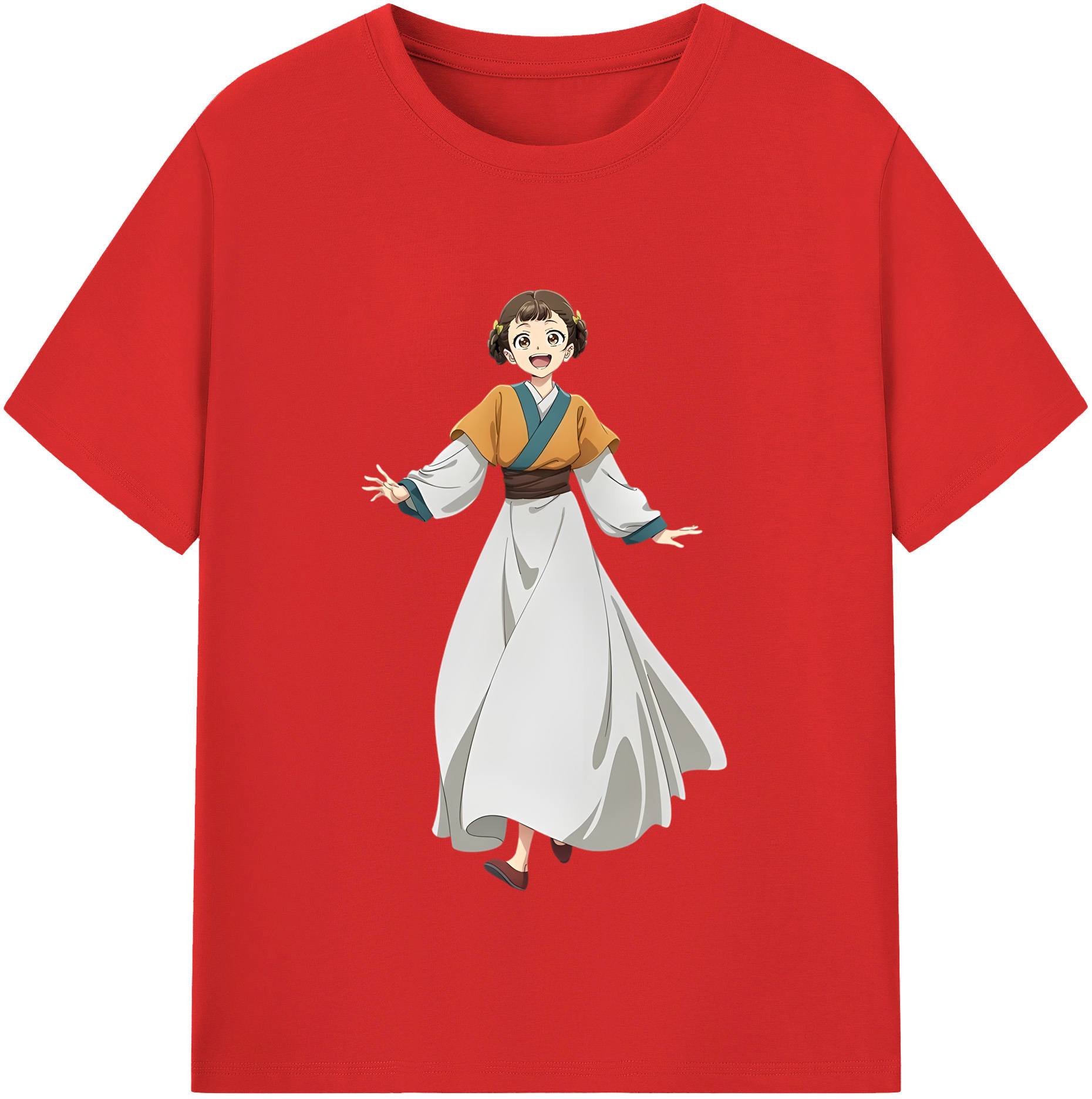 （画像用） 薬屋のひとりごと The Apothecary Diaries レディースカジュアルプリントTシャツ（綿100％）