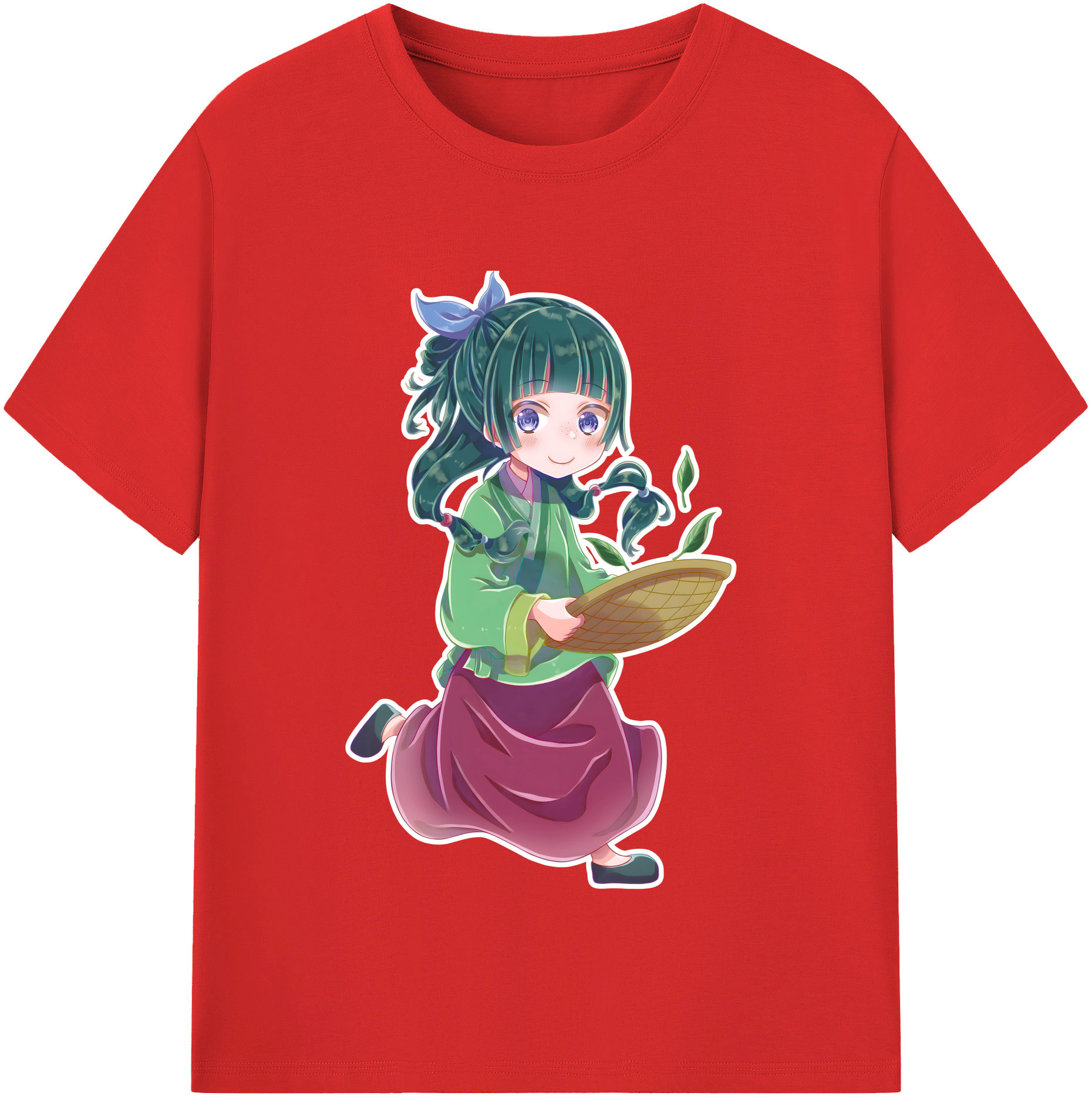 （画像用） 薬屋のひとりごと The Apothecary Diaries レディースカジュアルプリントTシャツ（綿100％）