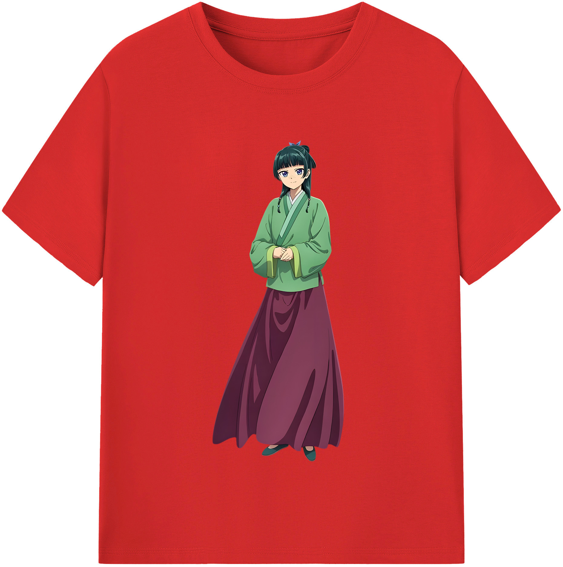（画像用） 薬屋のひとりごと The Apothecary Diaries レディースカジュアルプリントTシャツ（綿100％）