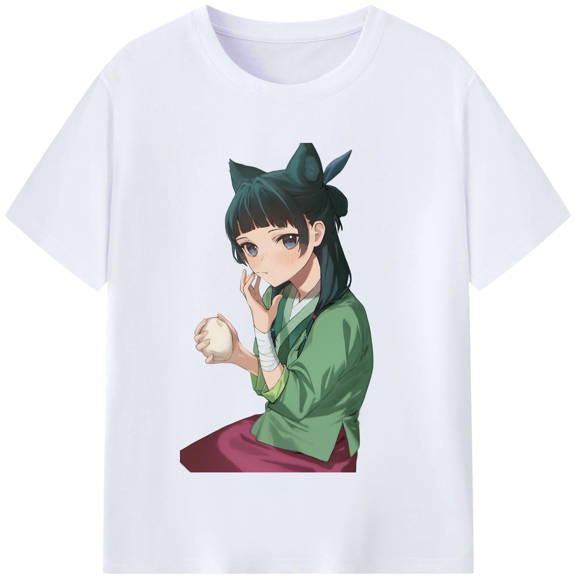 （画像用） 薬屋のひとりごと The Apothecary Diaries レディースカジュアルプリントTシャツ（綿100％）