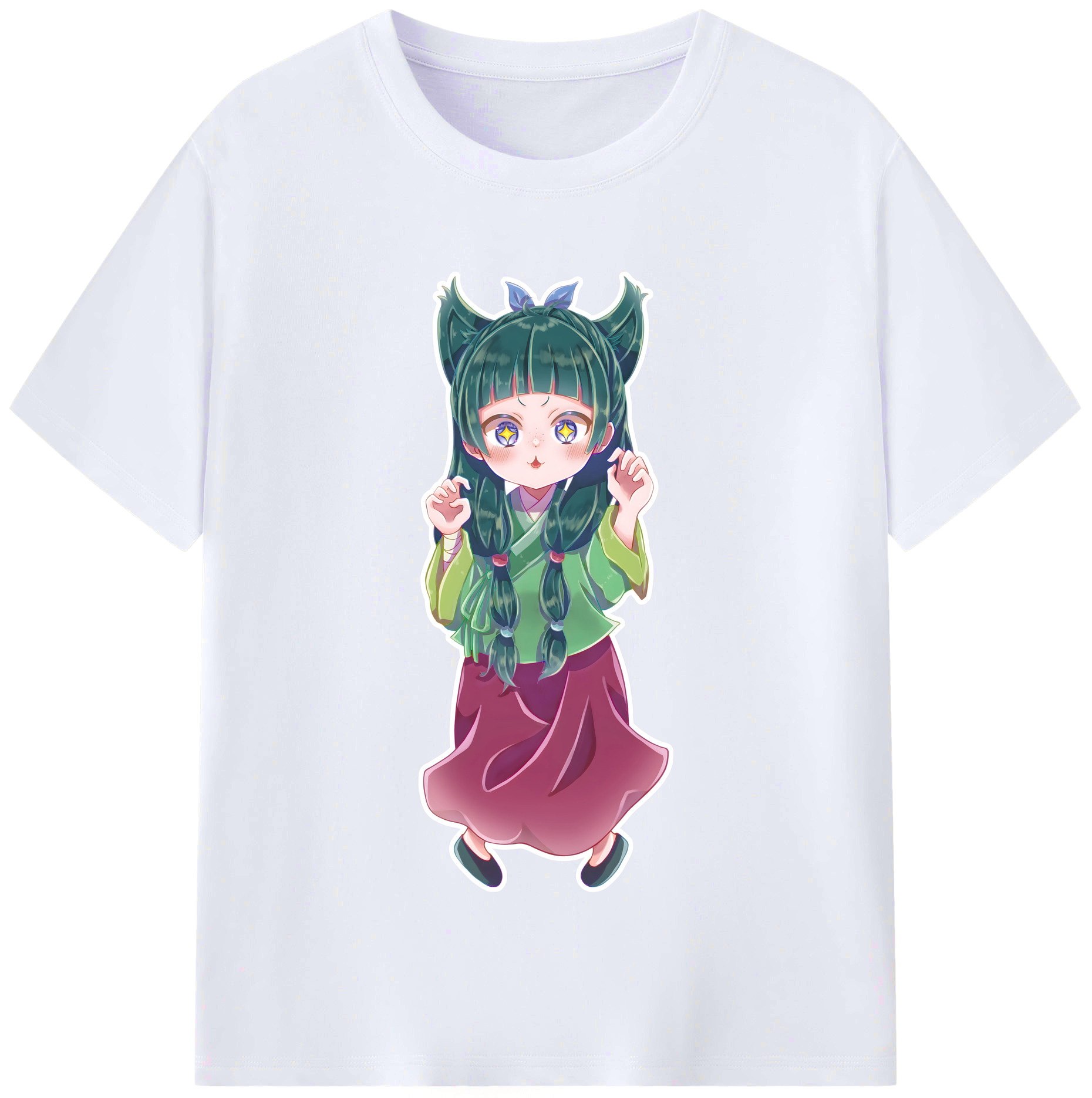 （画像用） 薬屋のひとりごと The Apothecary Diaries レディースカジュアルプリントTシャツ（綿100％）