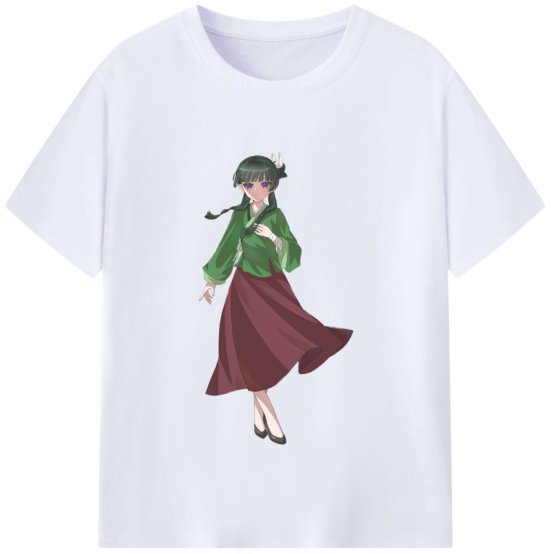 （画像用） 薬屋のひとりごと The Apothecary Diaries レディースカジュアルプリントTシャツ（綿100％）
