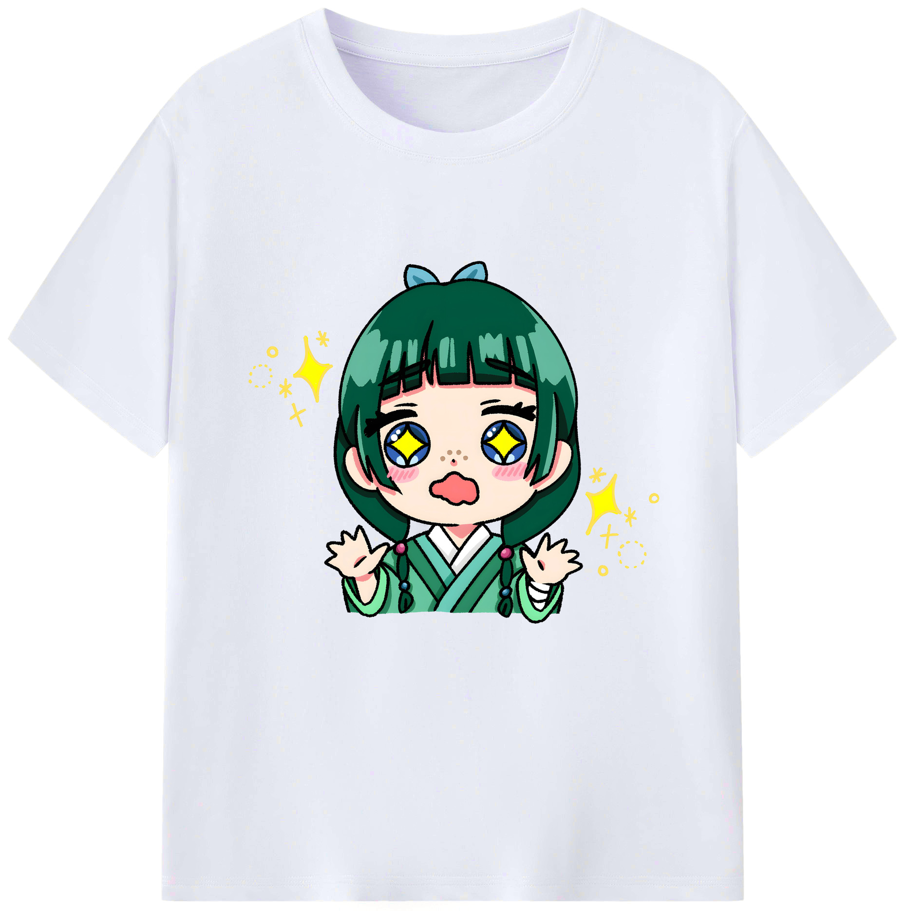 （画像用） 薬屋のひとりごと The Apothecary Diaries レディースカジュアルプリントTシャツ（綿100％）